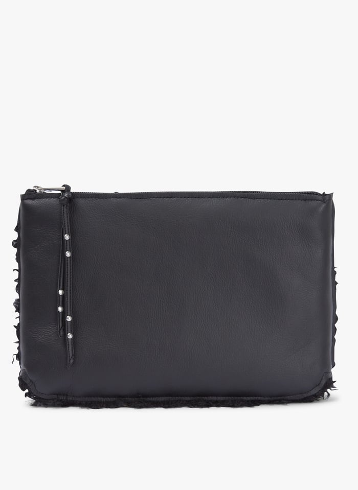 Pochette R versible Noir Ikks Femme Place des Tendances