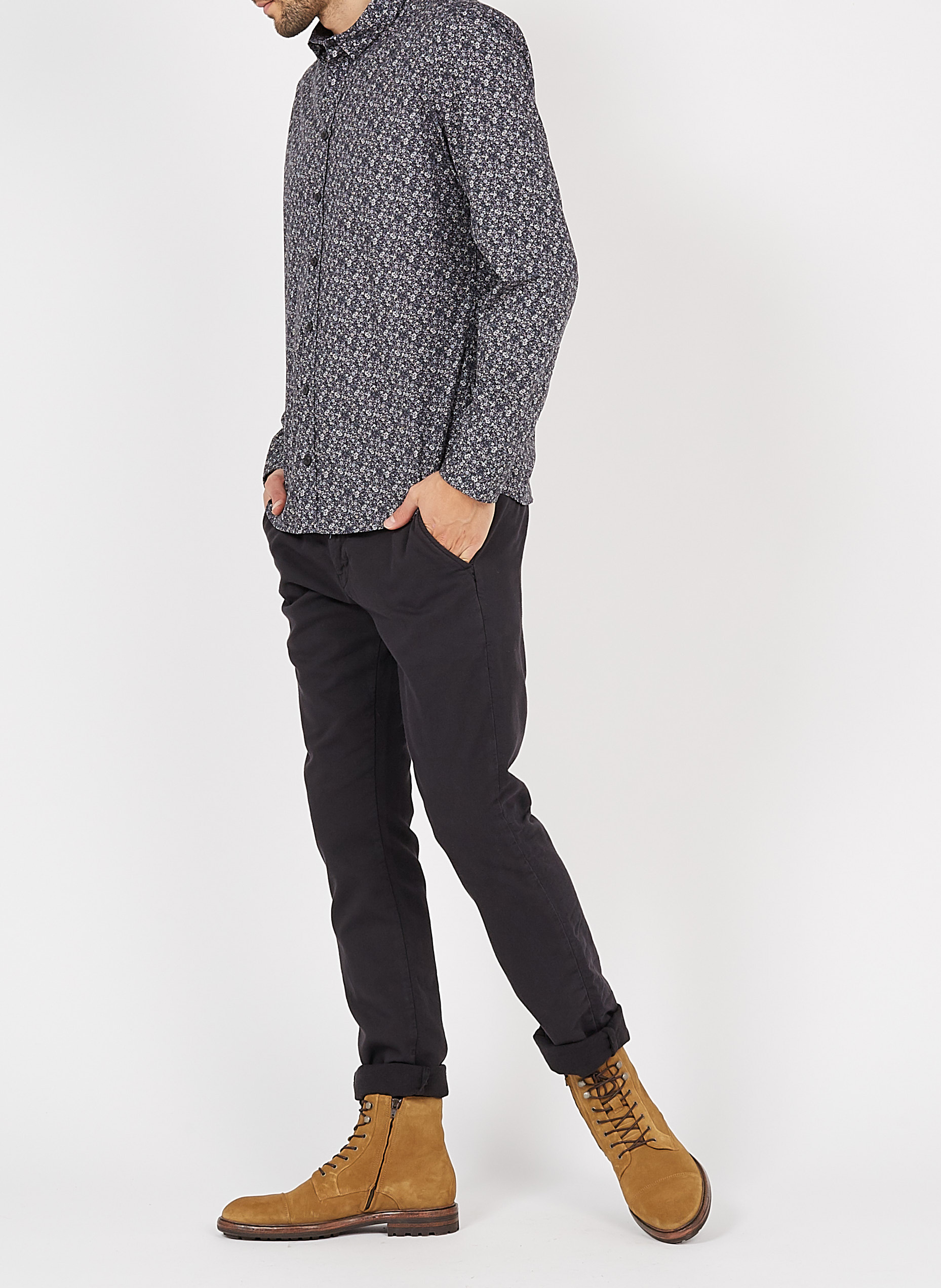 Pantaloni chino joggers LE TEMPS DES CERISES Grigio