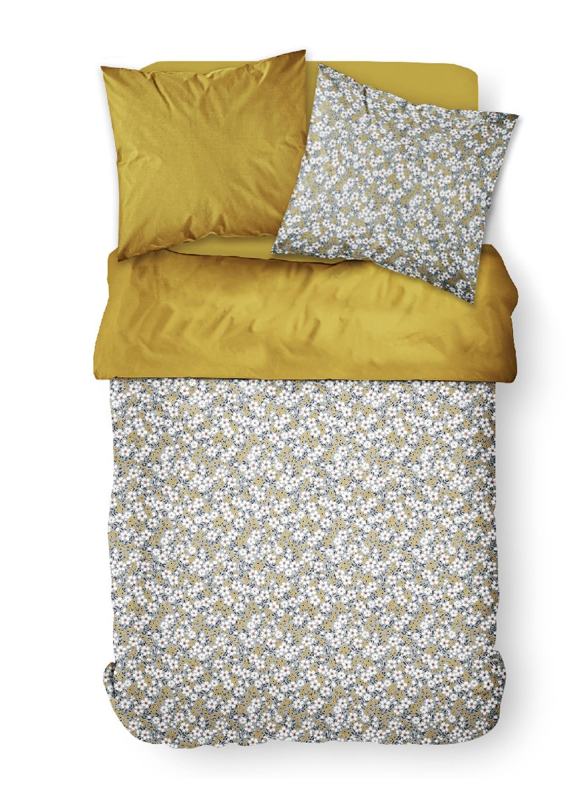 Printed cotton bedding set TODAY LINGE DE MAISON Blue