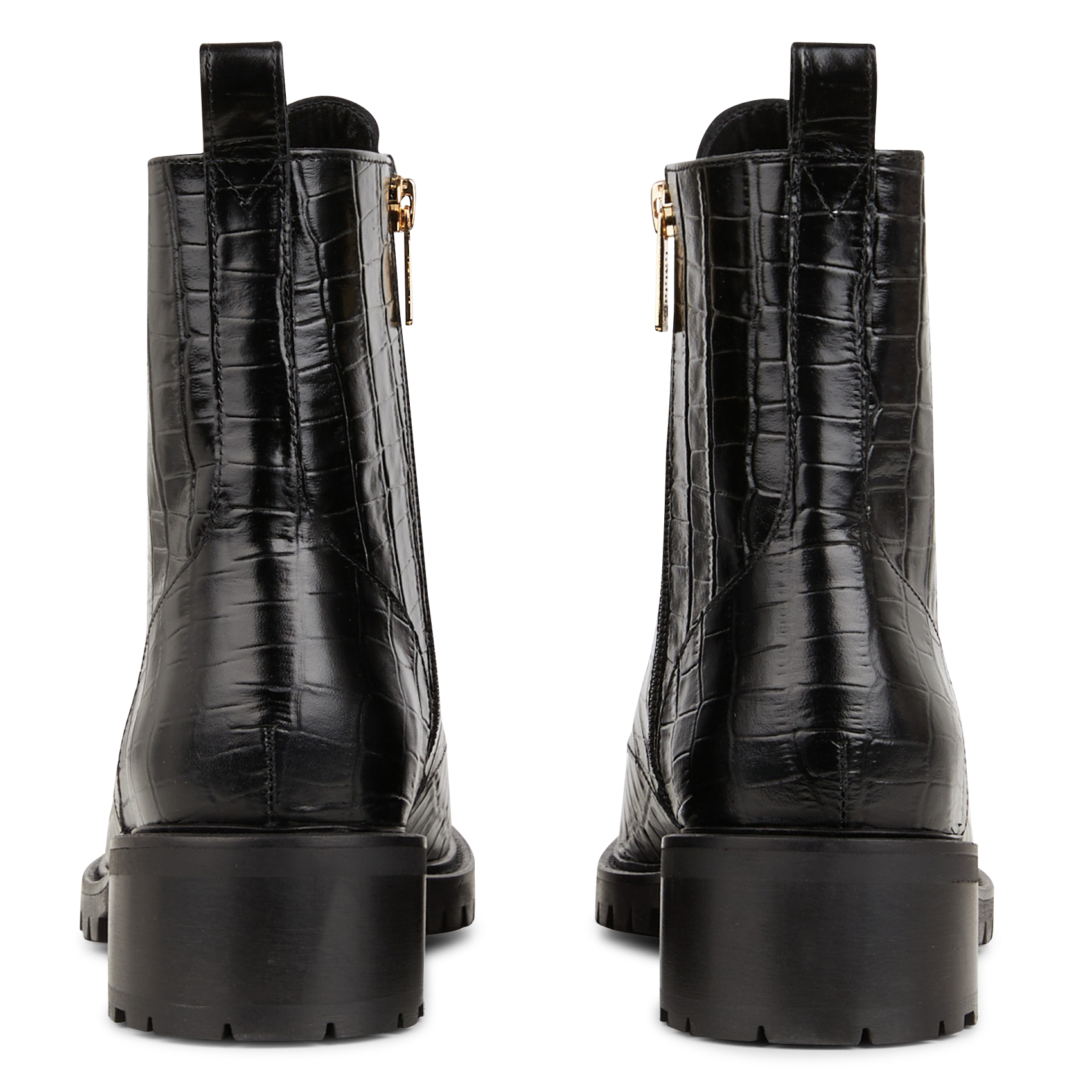 Leren enkellaarzen BOBBIES Zwart