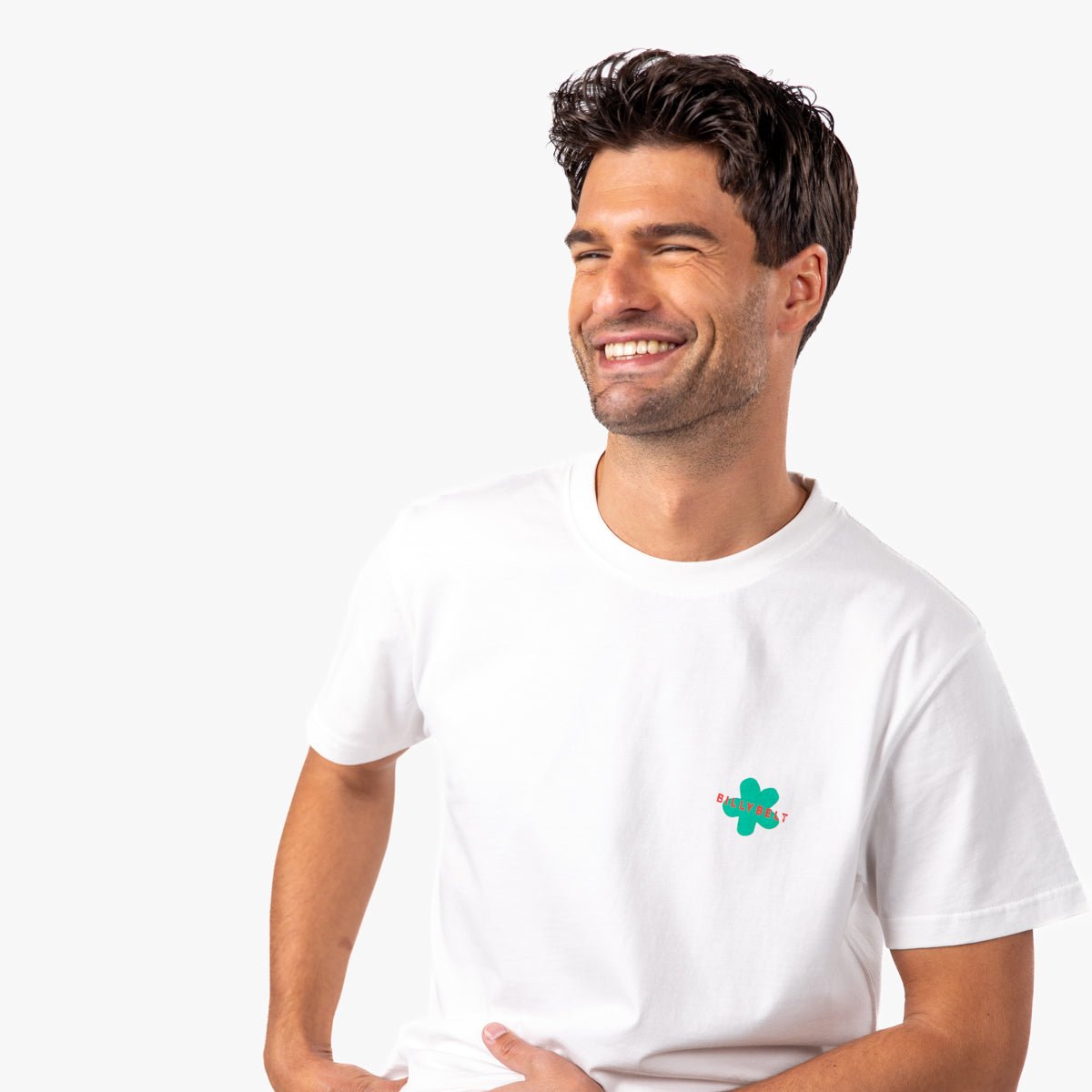 Organic cotton vintage T-shirt BILLYBELT White