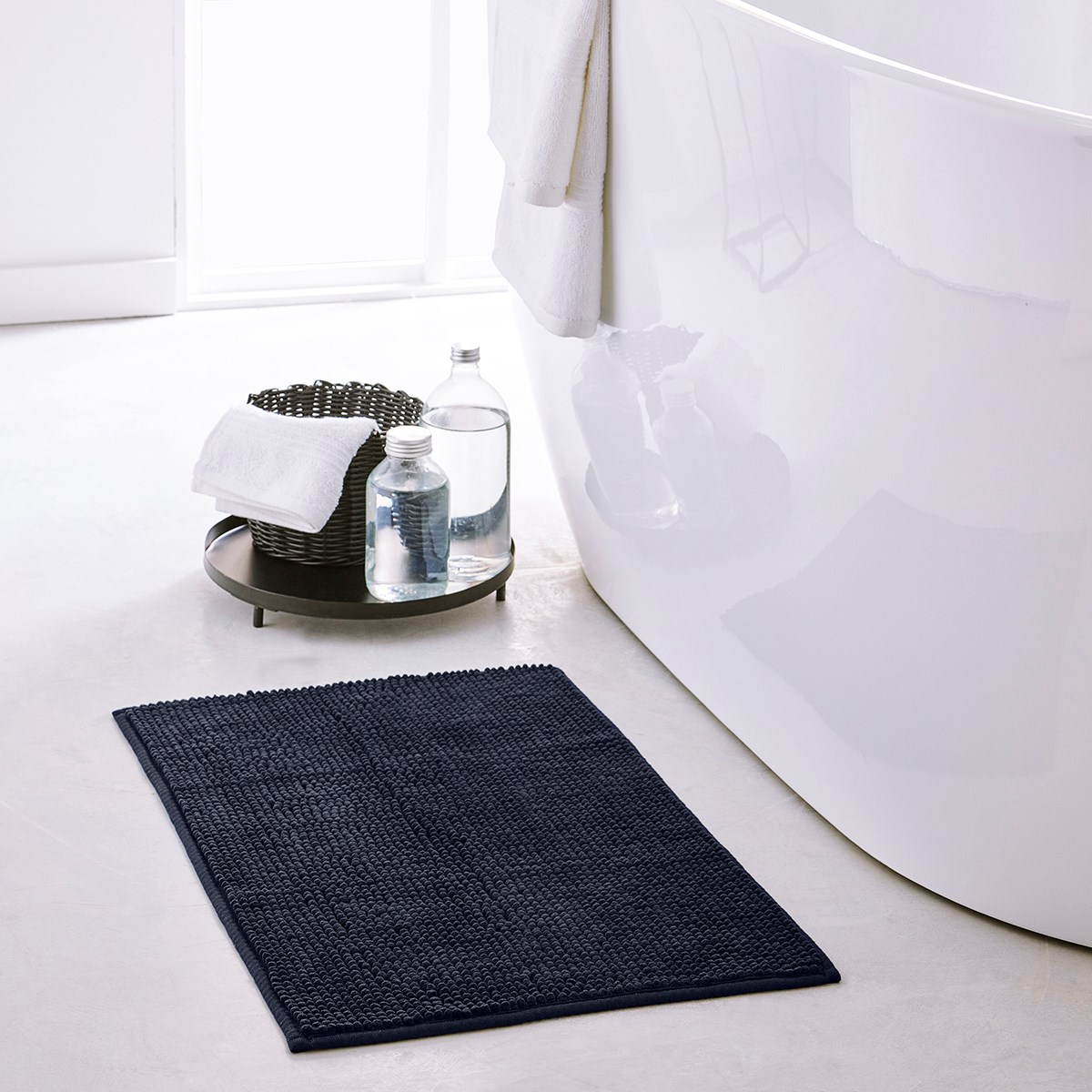 Spotted bath mat TODAY LINGE DE MAISON Blue