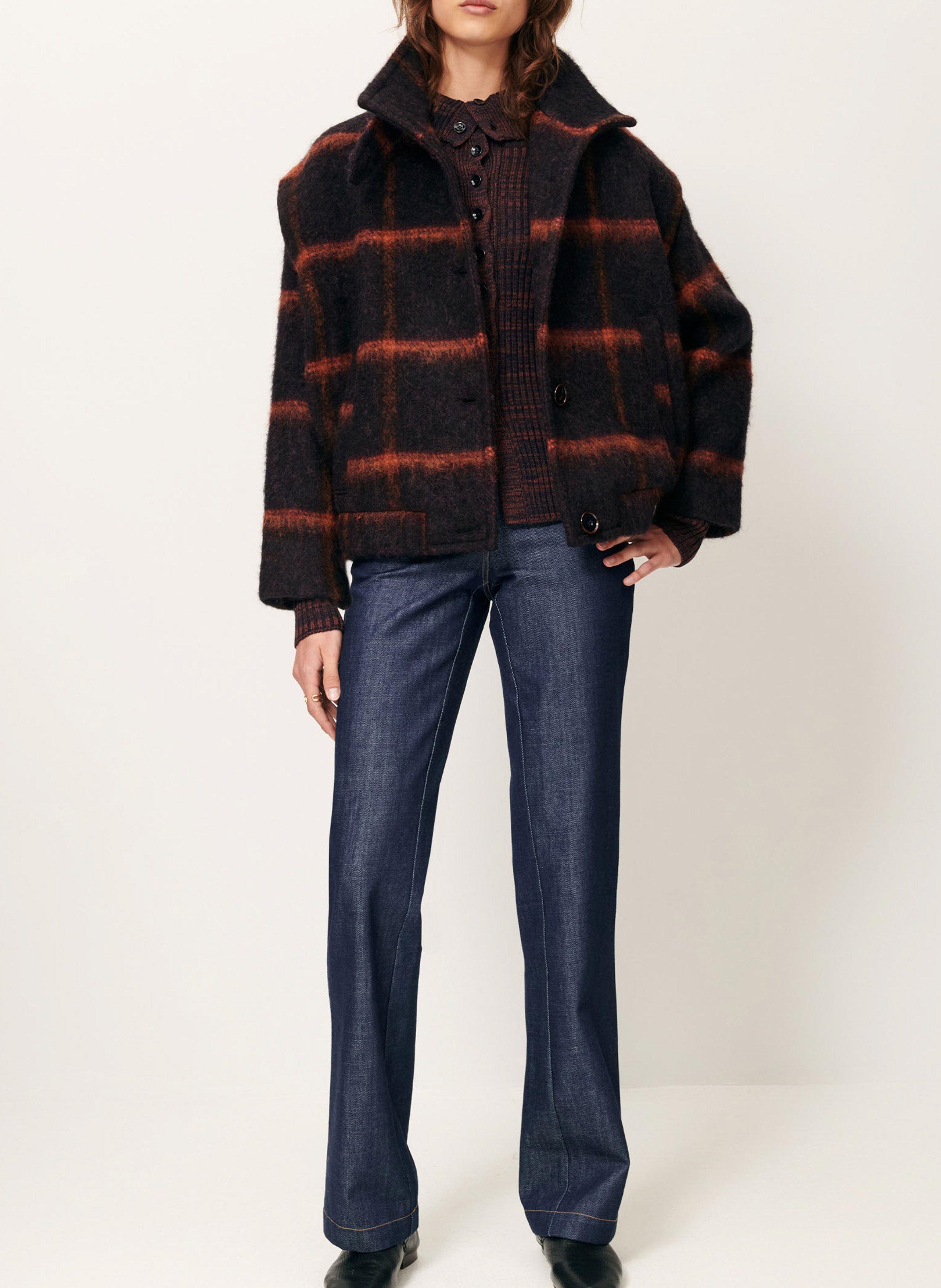 Alpaca wool coat  Blue