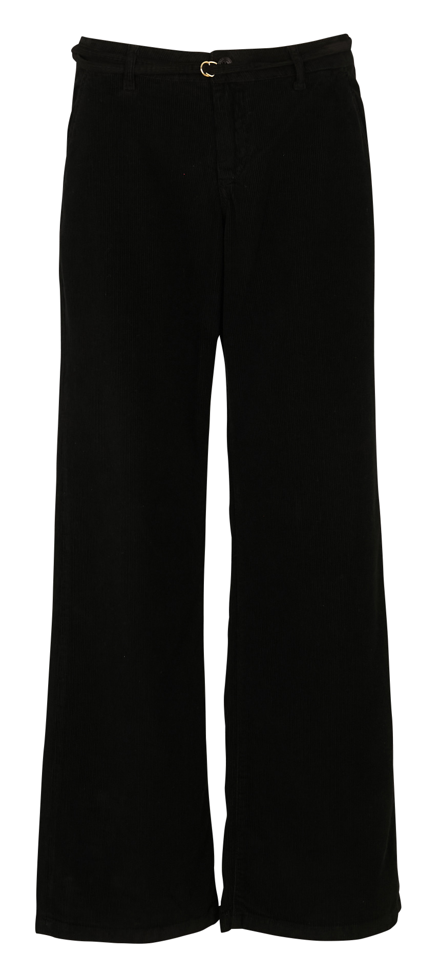 Pantalon large en velours côtelé LE TEMPS DES CERISES Noir