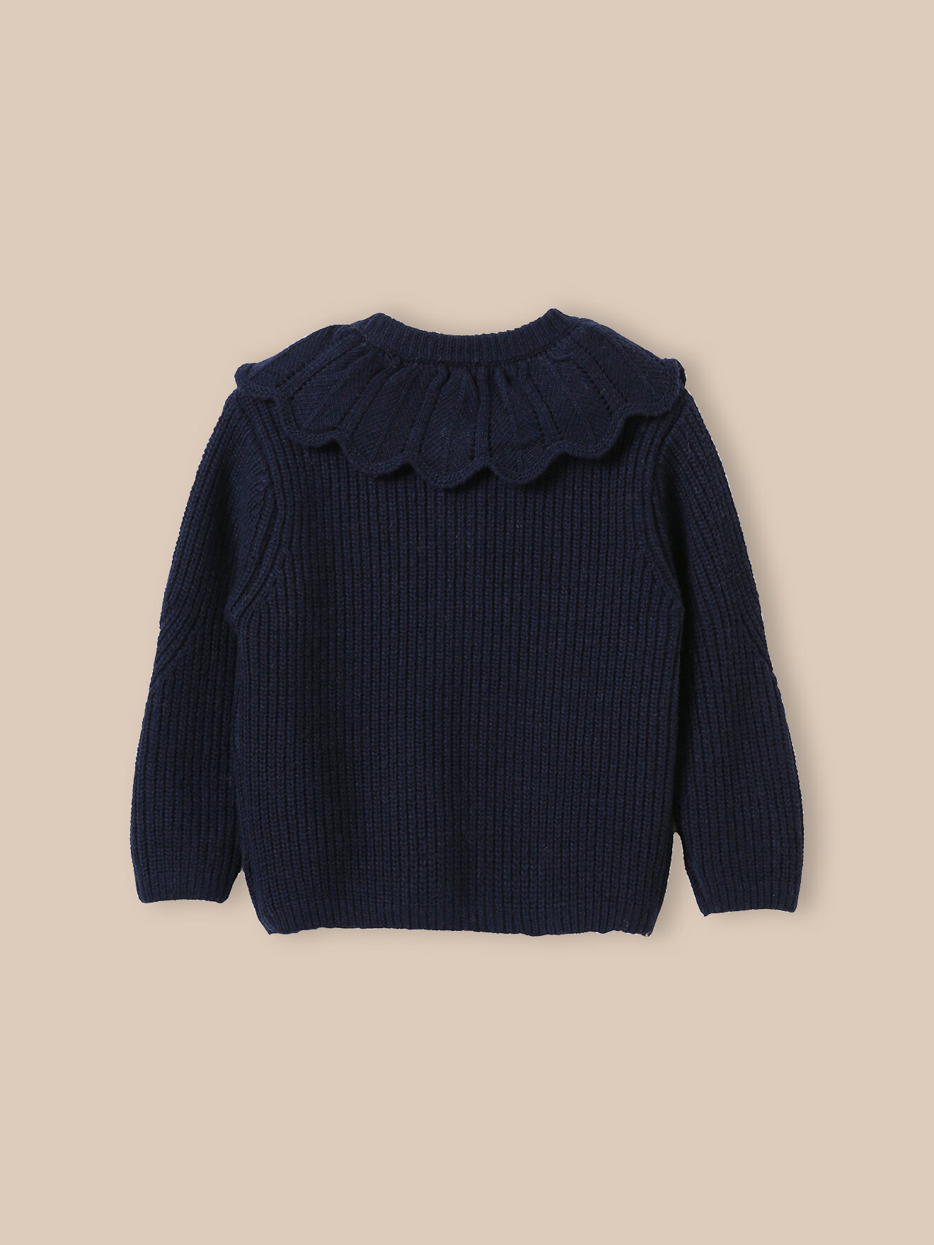 Chip wool cardigan CYRILLUS Blue