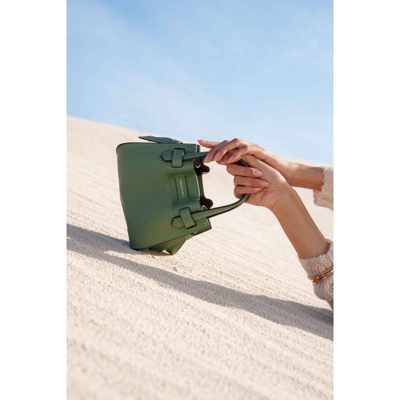 Handbag - cowhide leather POURCHET Beige