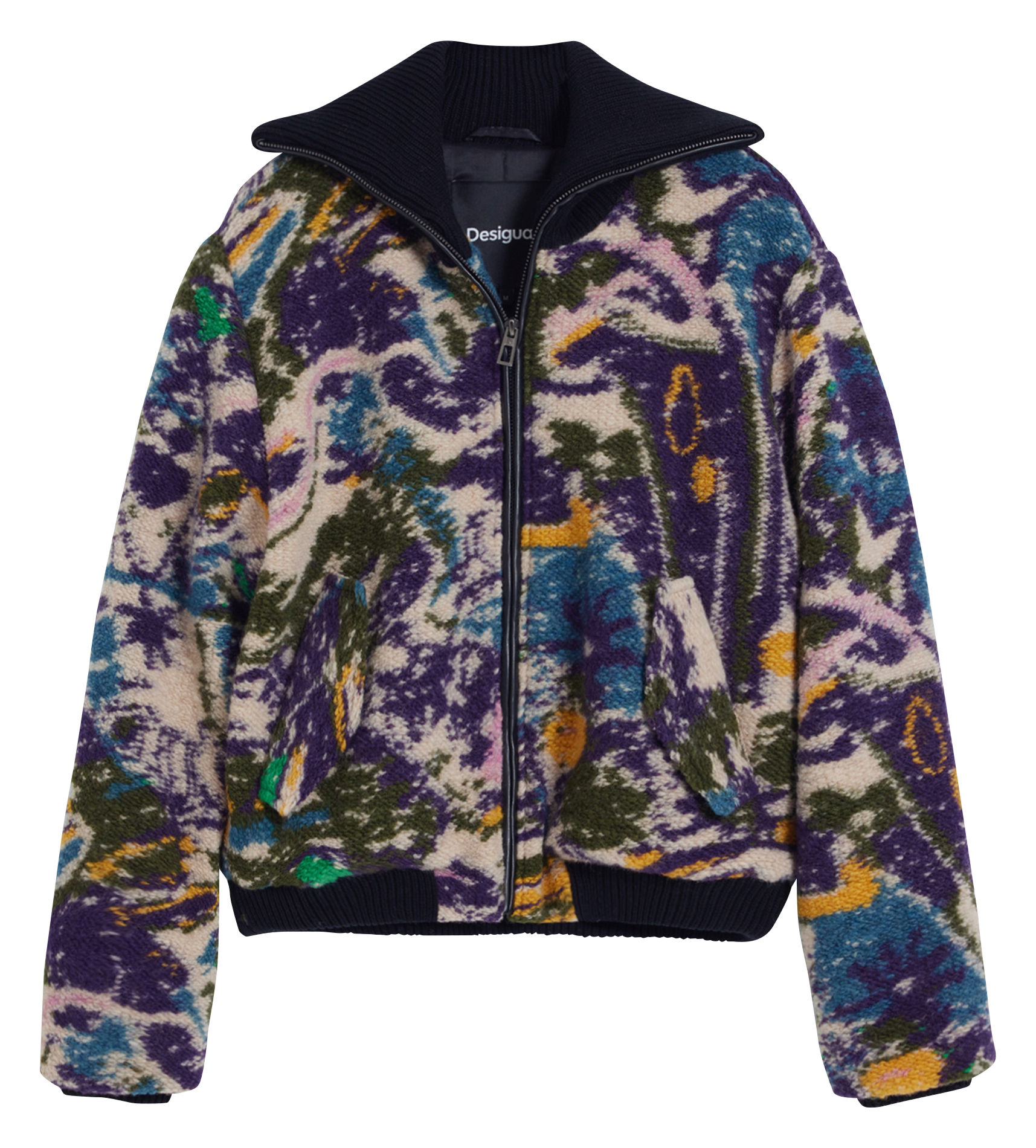 Giubbotto corto stampato con colletto alto DESIGUAL Multicolore