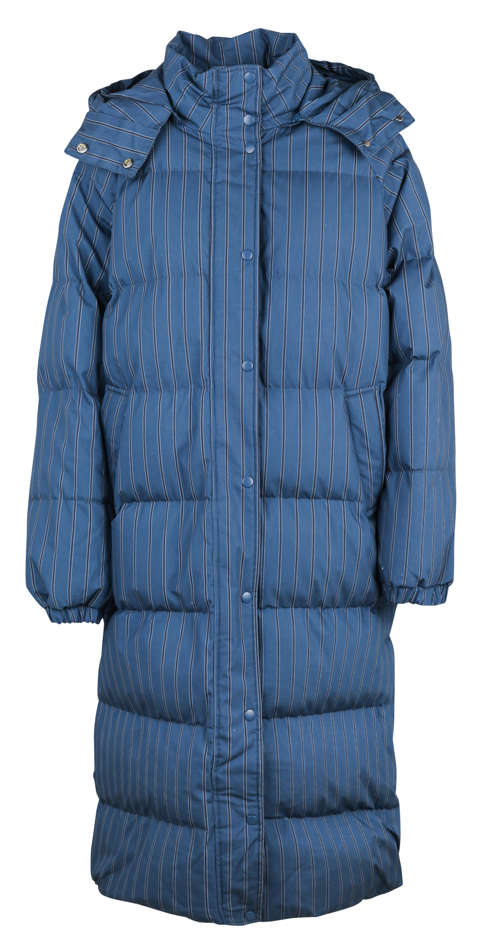 Doudoune à capuche oversize en coton THE TINY BIG SISTER Bleu