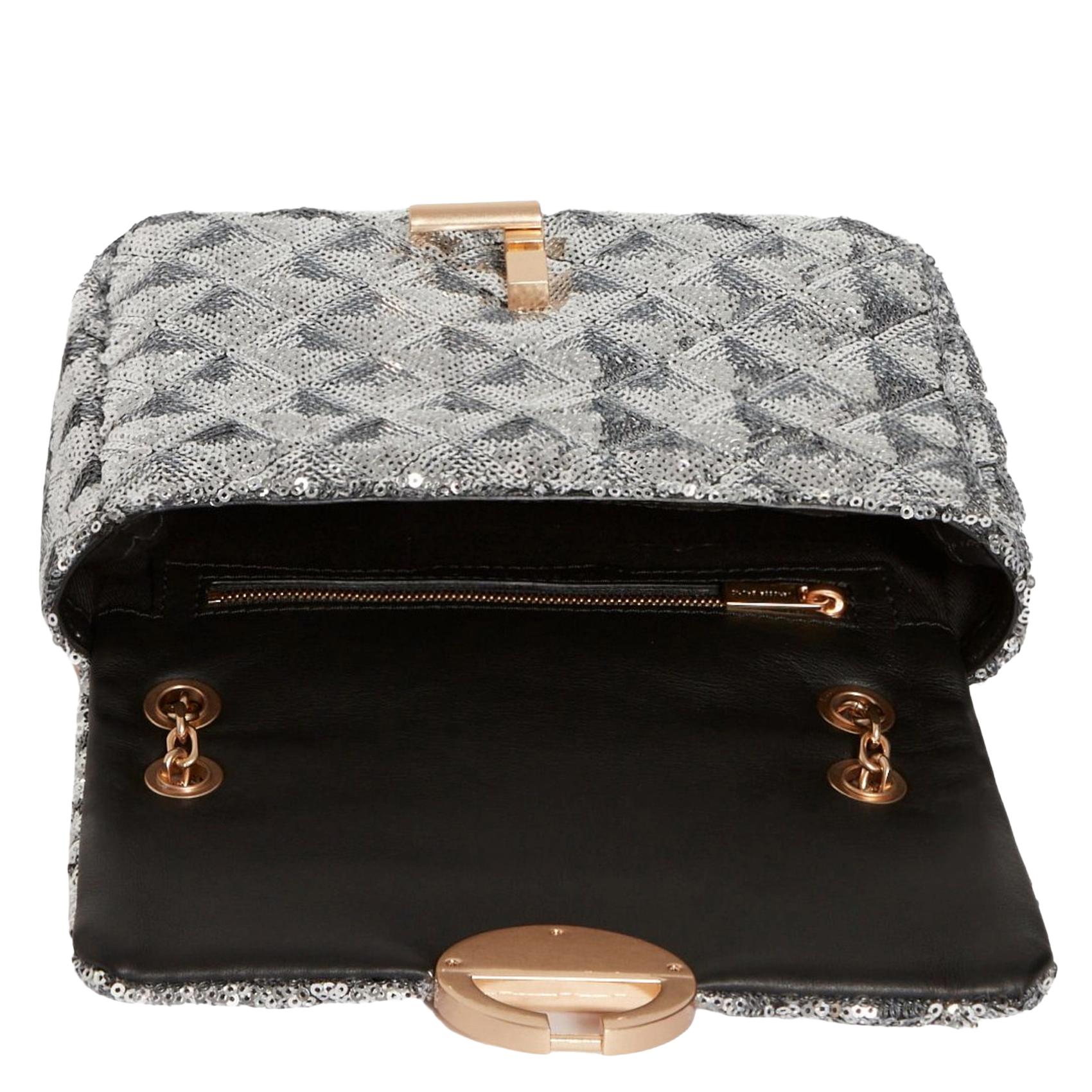 Dori leather shoulder bag VANESSA BRUNO Silver