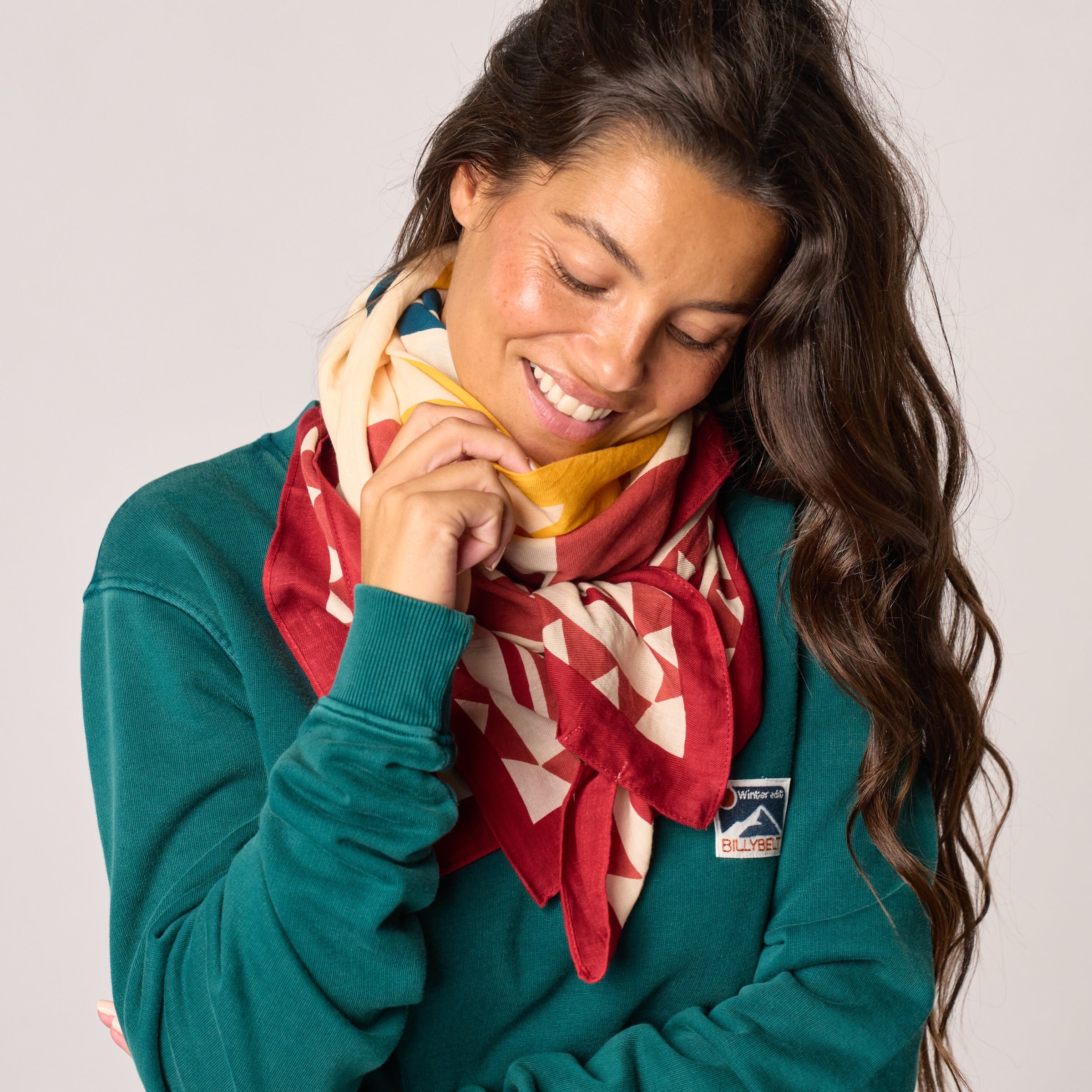 Organic cotton scarf Paola BILLYBELT Beige