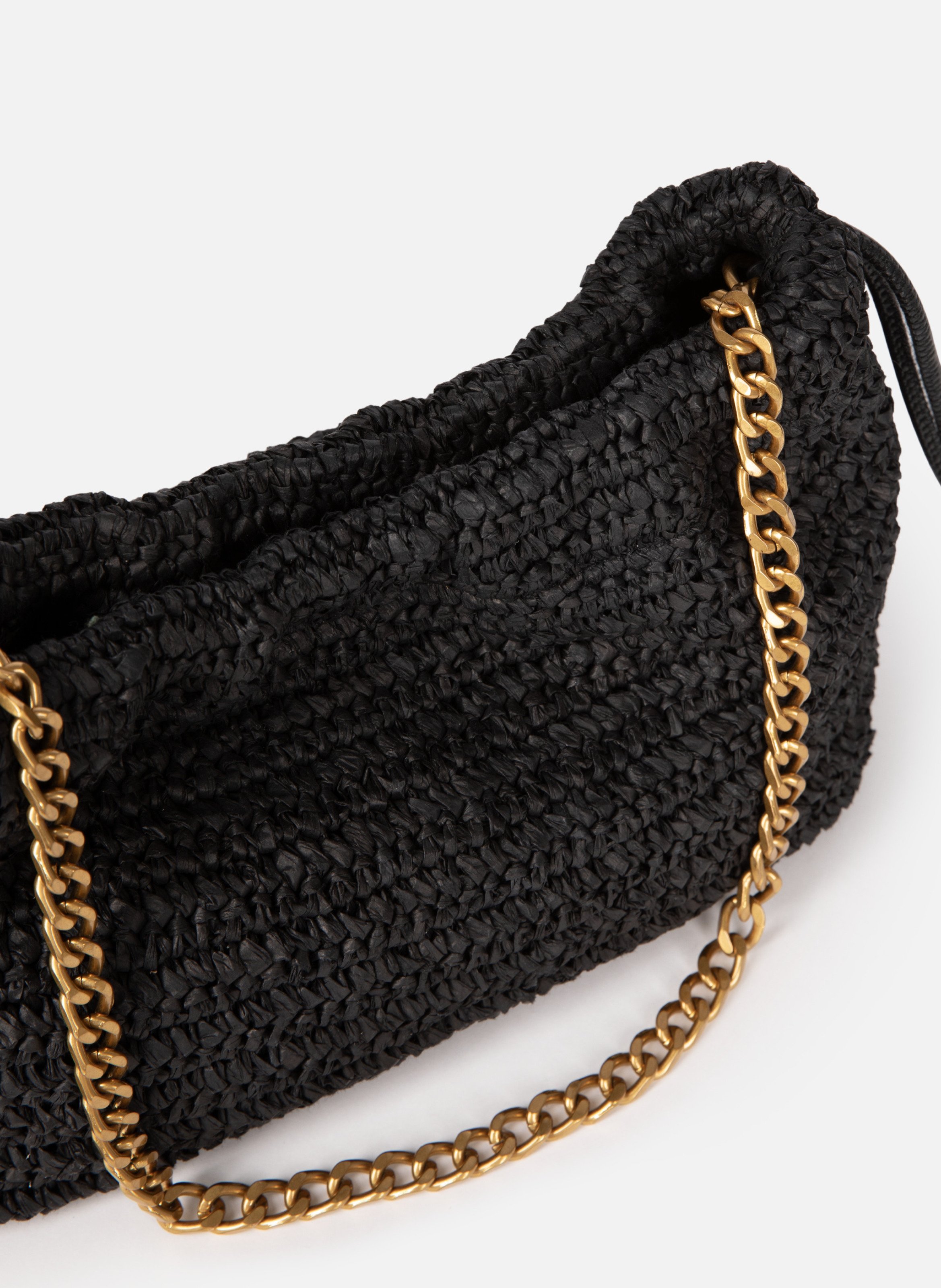Raffia Taylor Bag THE KOOPLES Black
