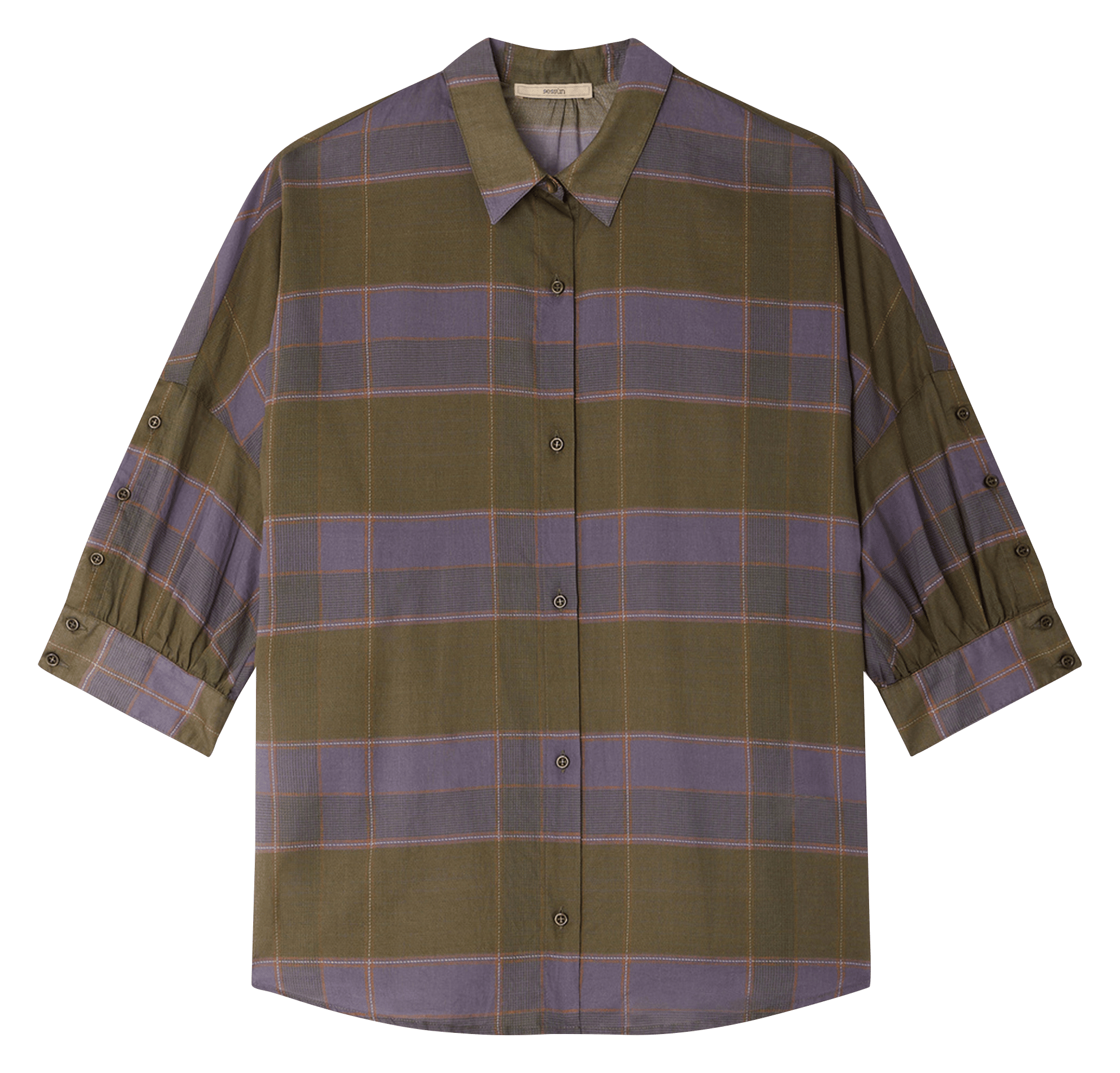 Blouse met klassieke kraag SESSUN Veelkleurig