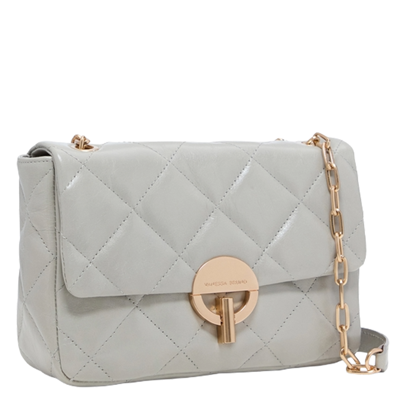 Sac bandoulière en cuir Gris