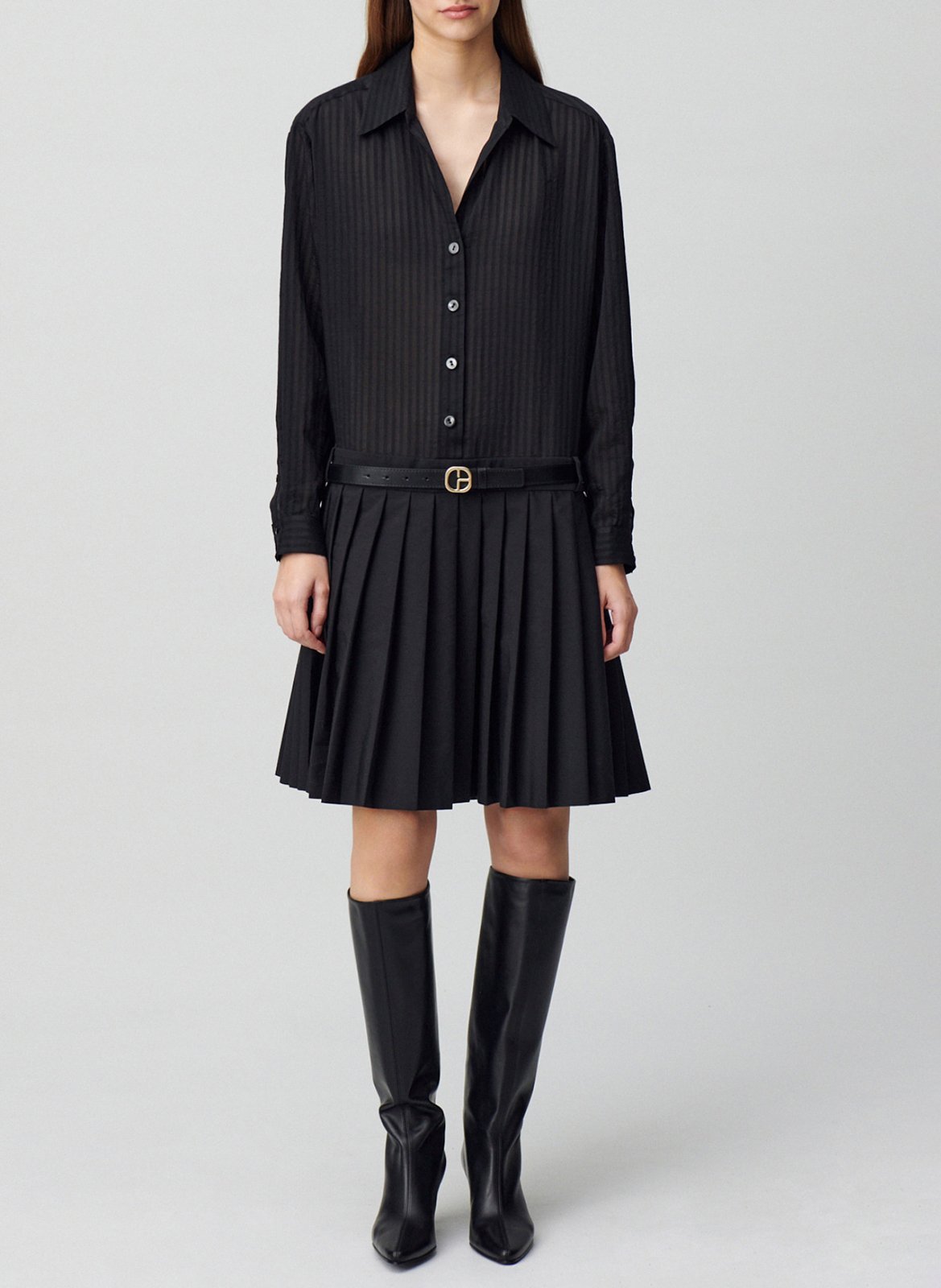 Robe courte col classique CLAUDIE PIERLOT Black