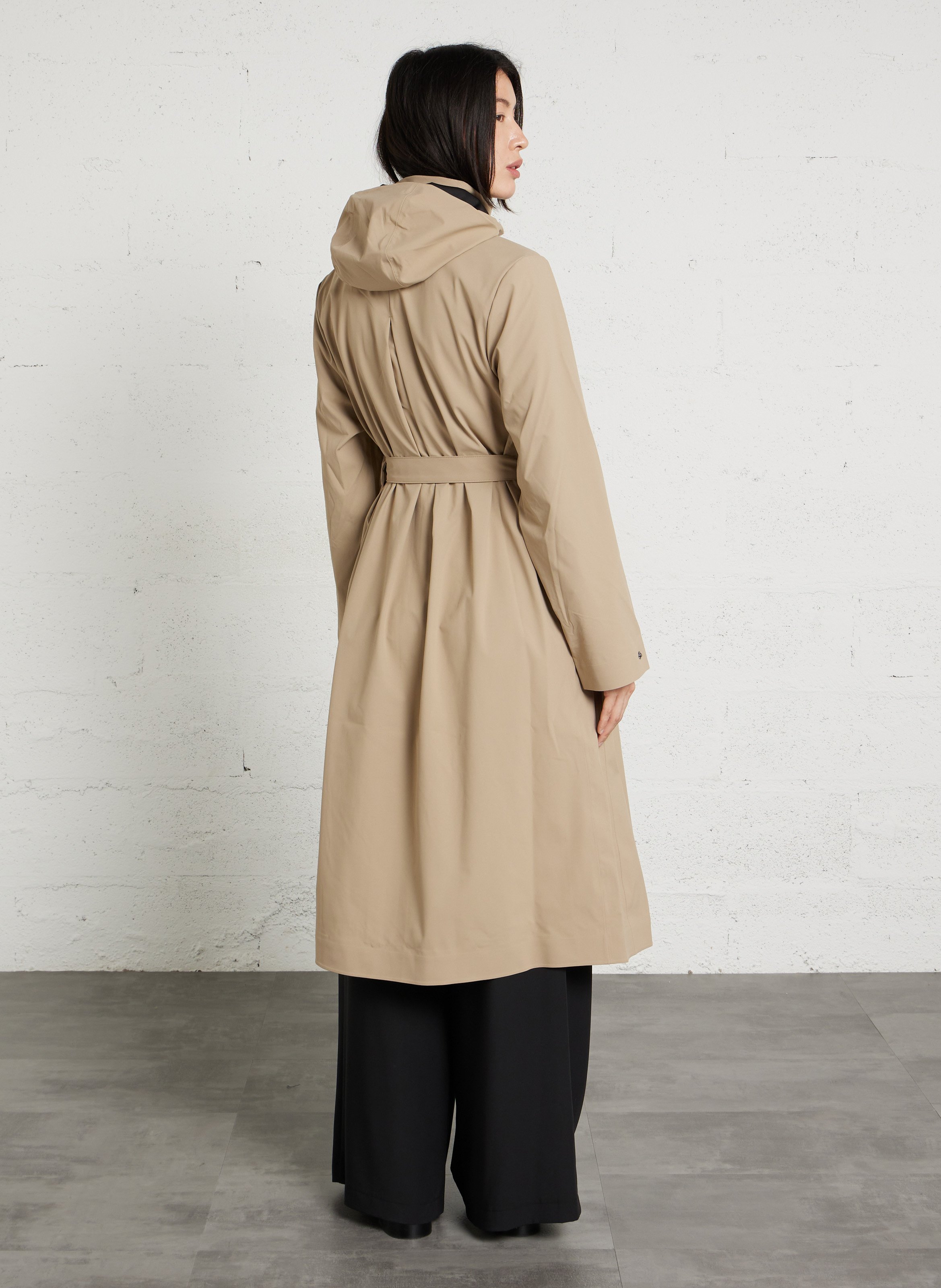 Trenche col montant  RAINS Beige