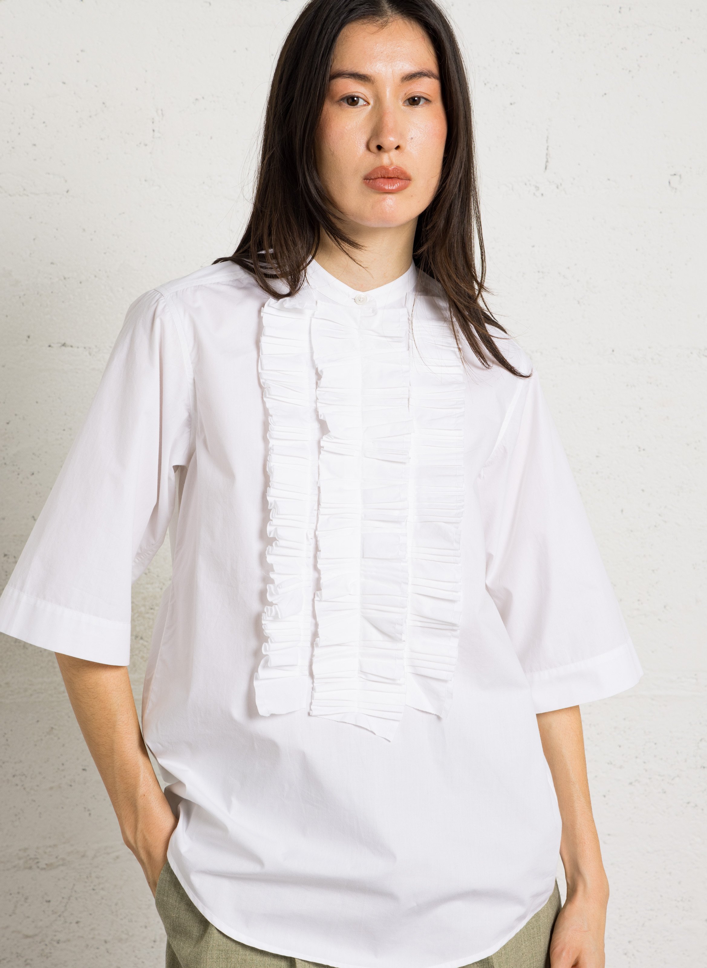 Round neck frilled blouse LAURENCE BRAS