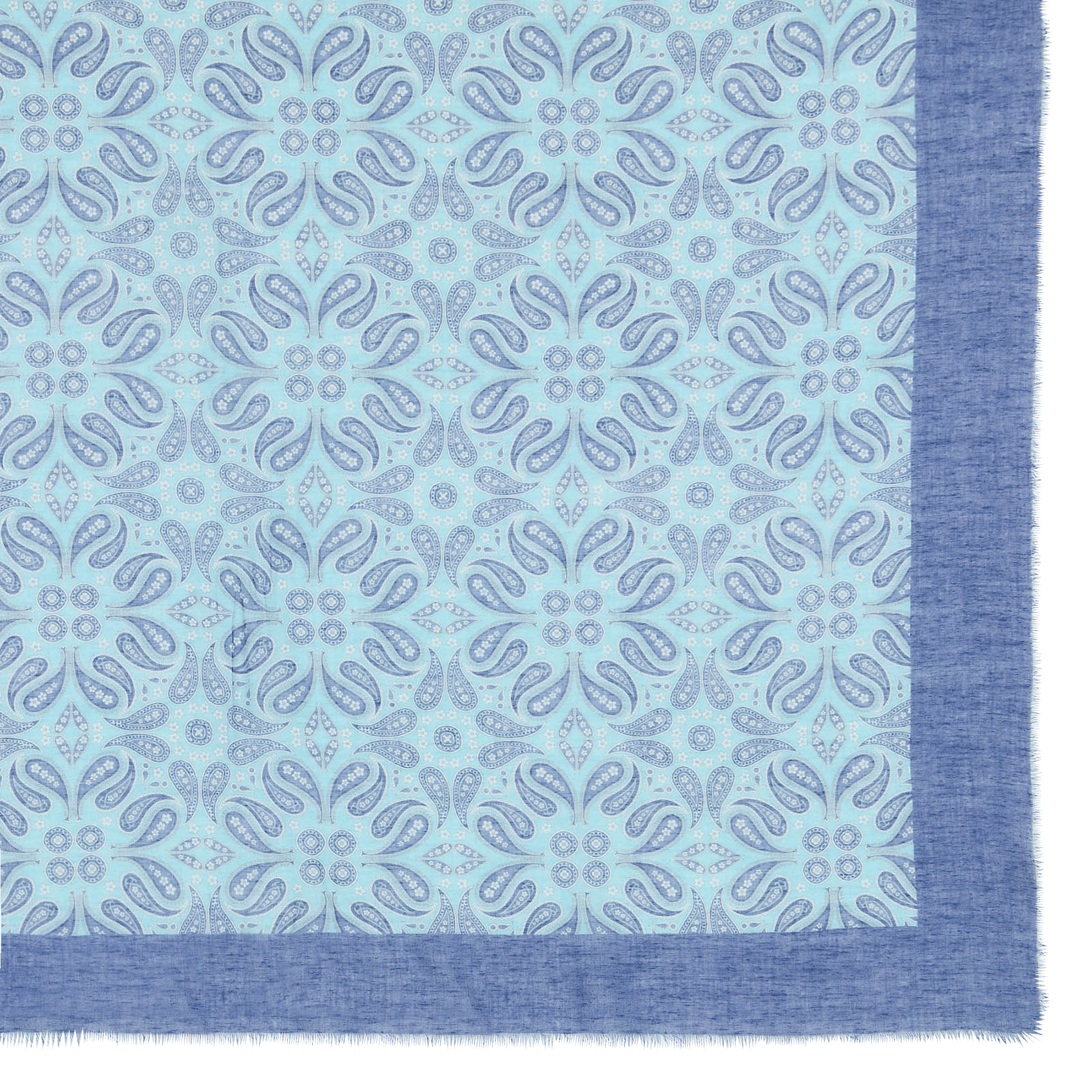 Quadratischer Foulard mit Print SUD EXPRESS Blau