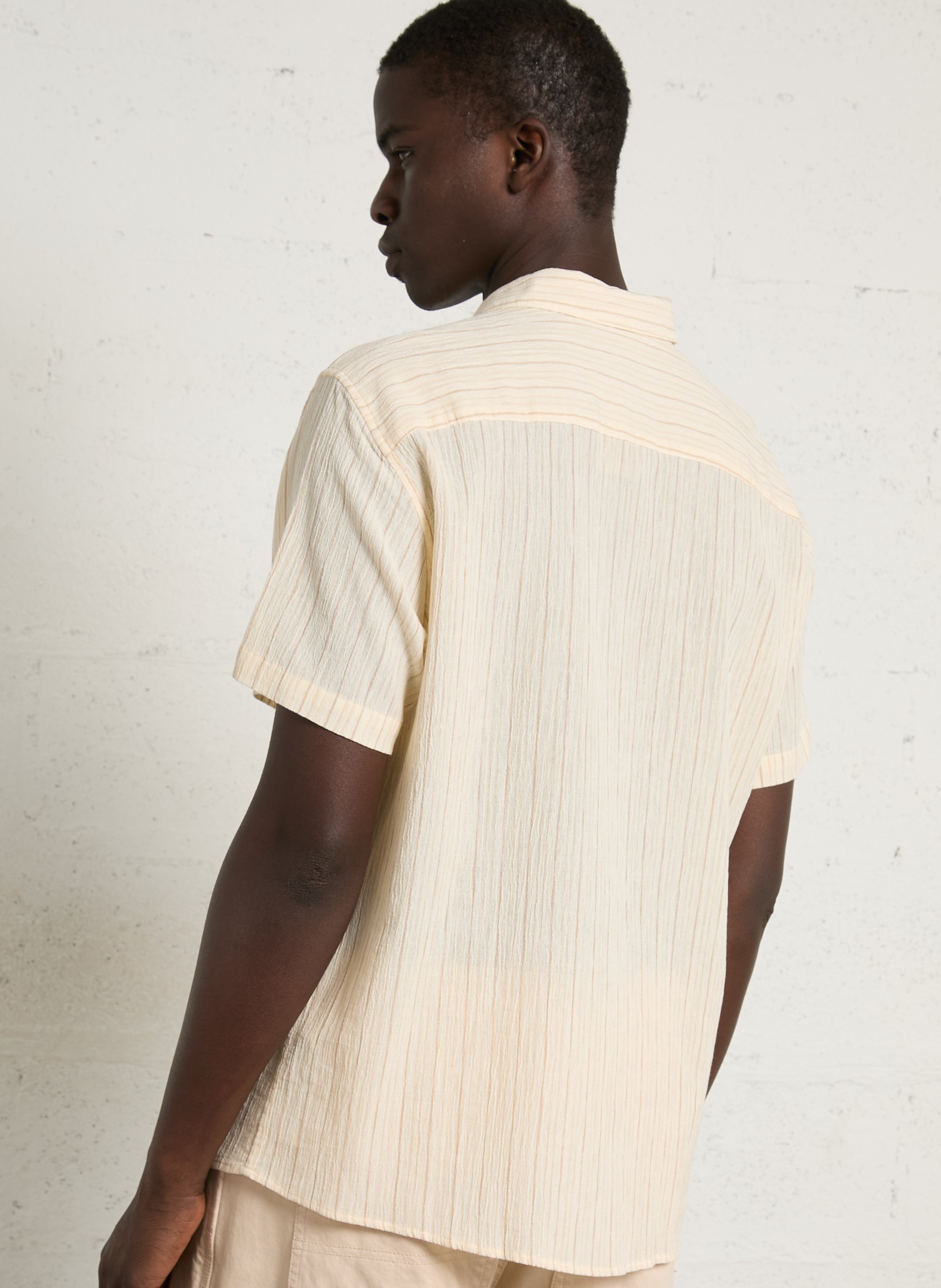 Gerade geschnittene Bluse aus Bio-Baumwolle mit klassischem Kragen PATAGONIA Beige