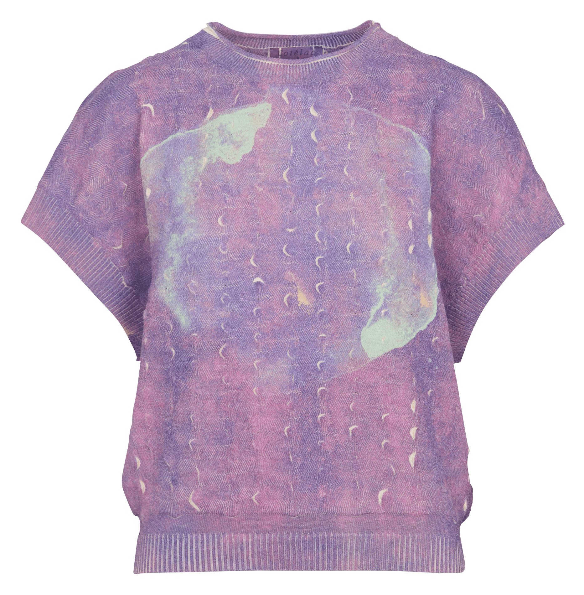 Ruime trui van gemengd katoen COTELAC Violet