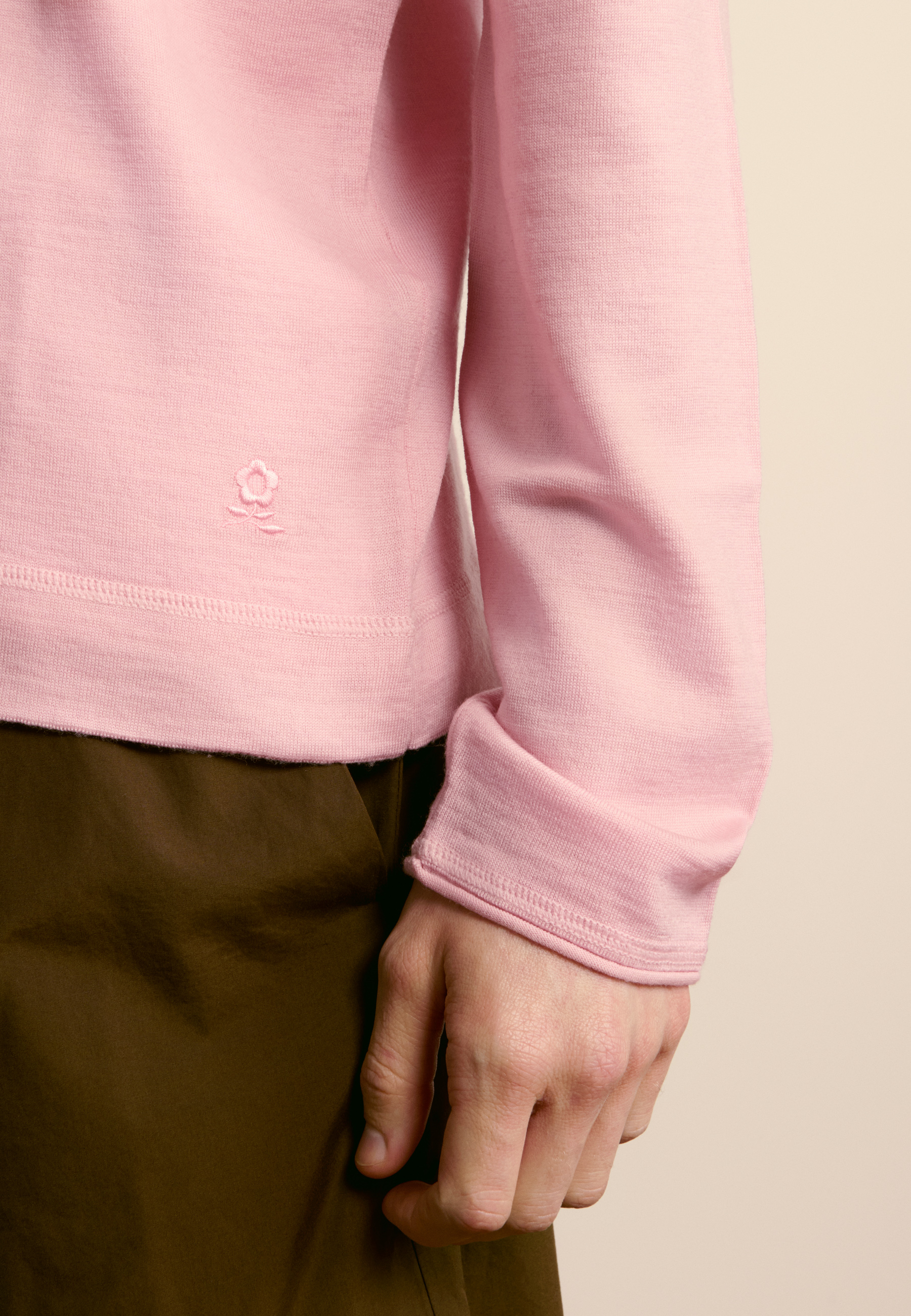 Merino wool sweater MAISON MONTAGUT Pink