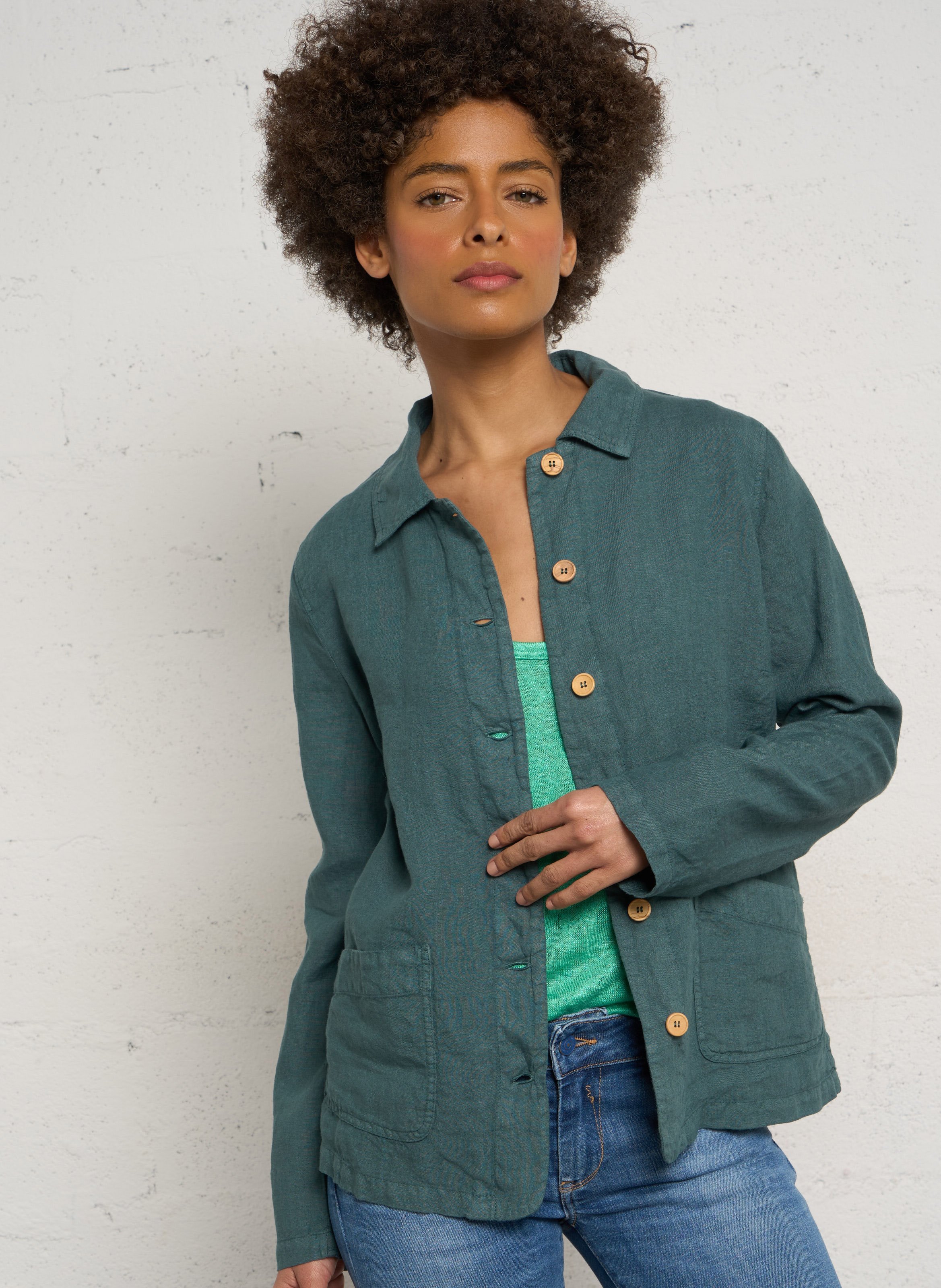 Gerade geschnittenes Leinenhemd ARMOR LUX