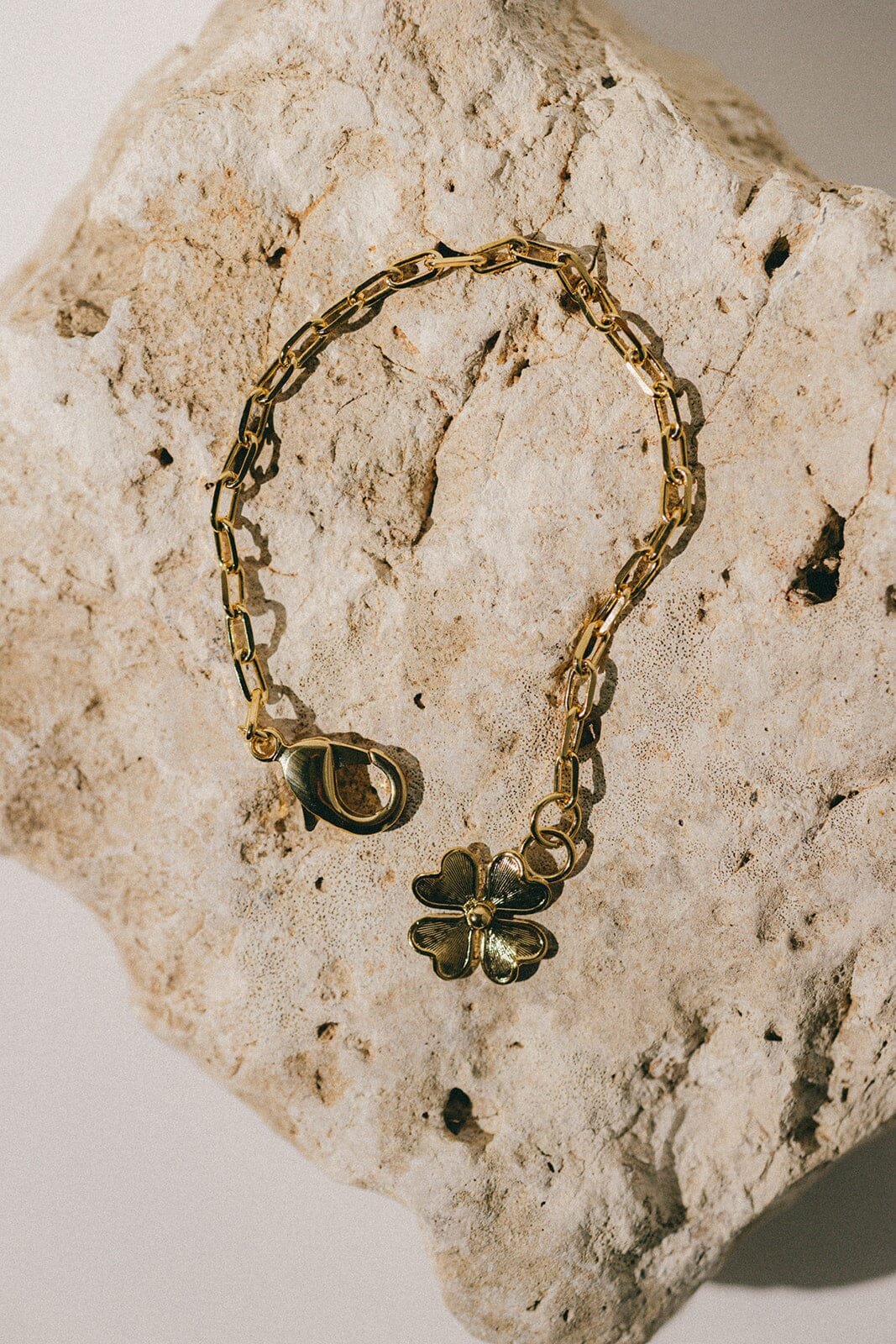 Maxi gold-plated clover bracelet Golden