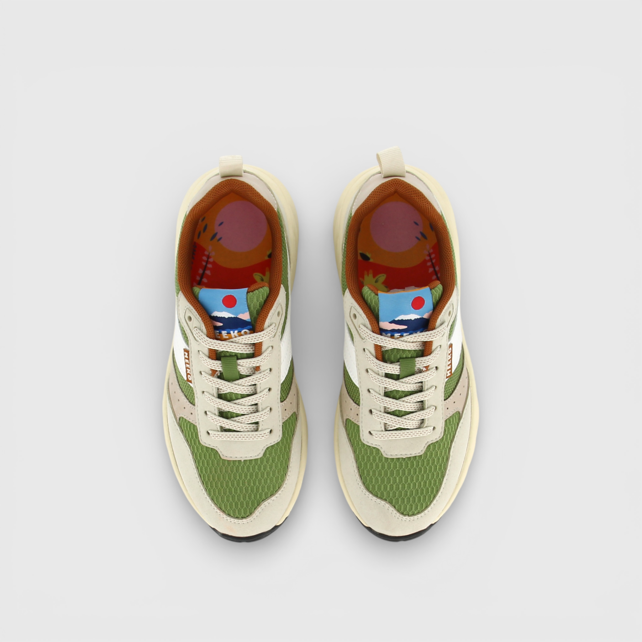 Baskets techniques et durables MEEKO Vert