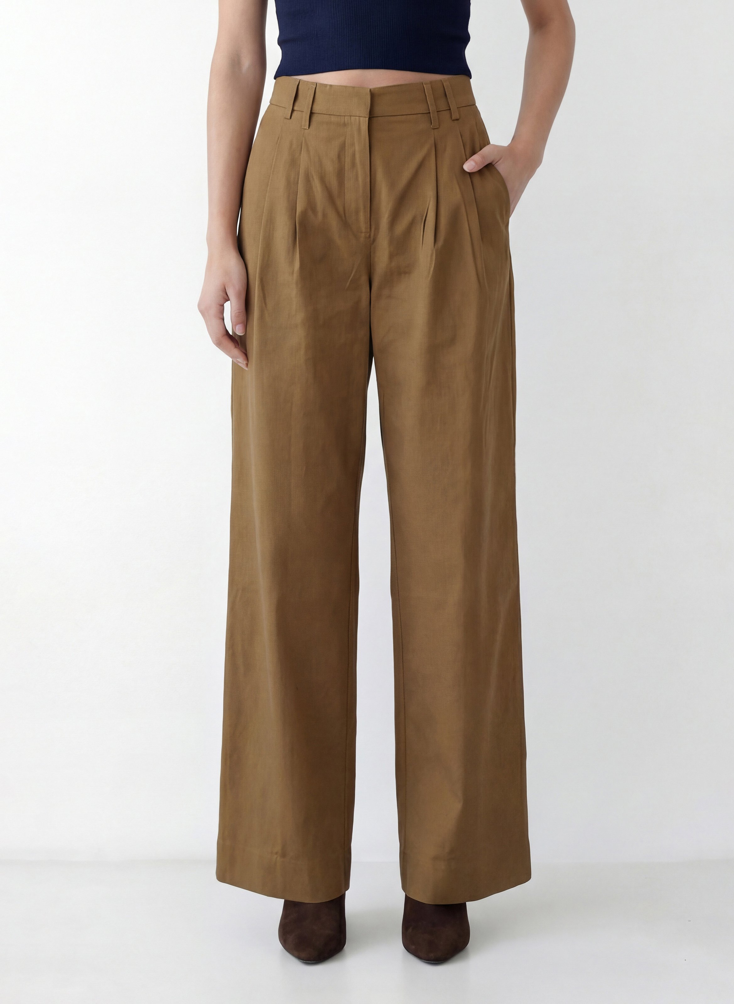 Cotton-blend chinos KOOKAI Beige
