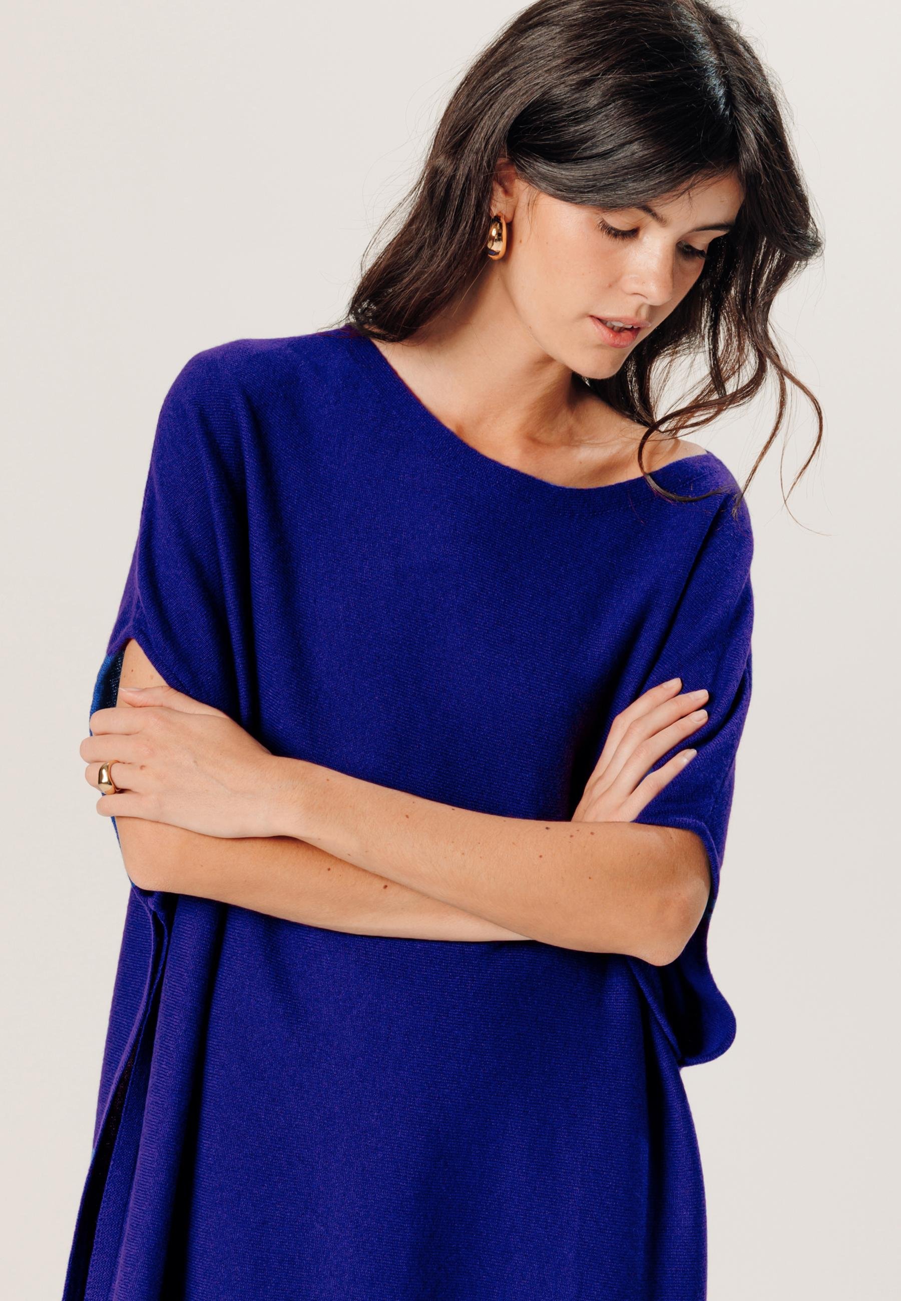 Cashmere poncho RODIER Blue