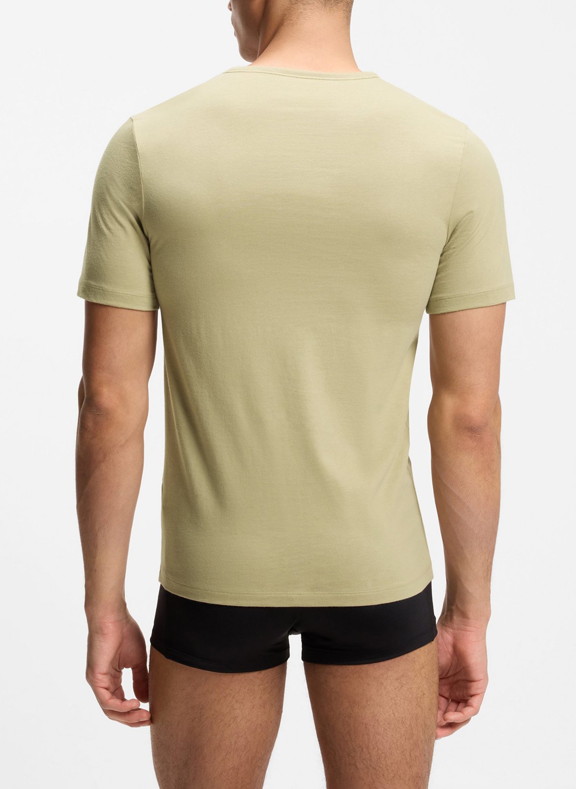 Pack of 3 round neck cotton T-shirts BOSS Multicolored