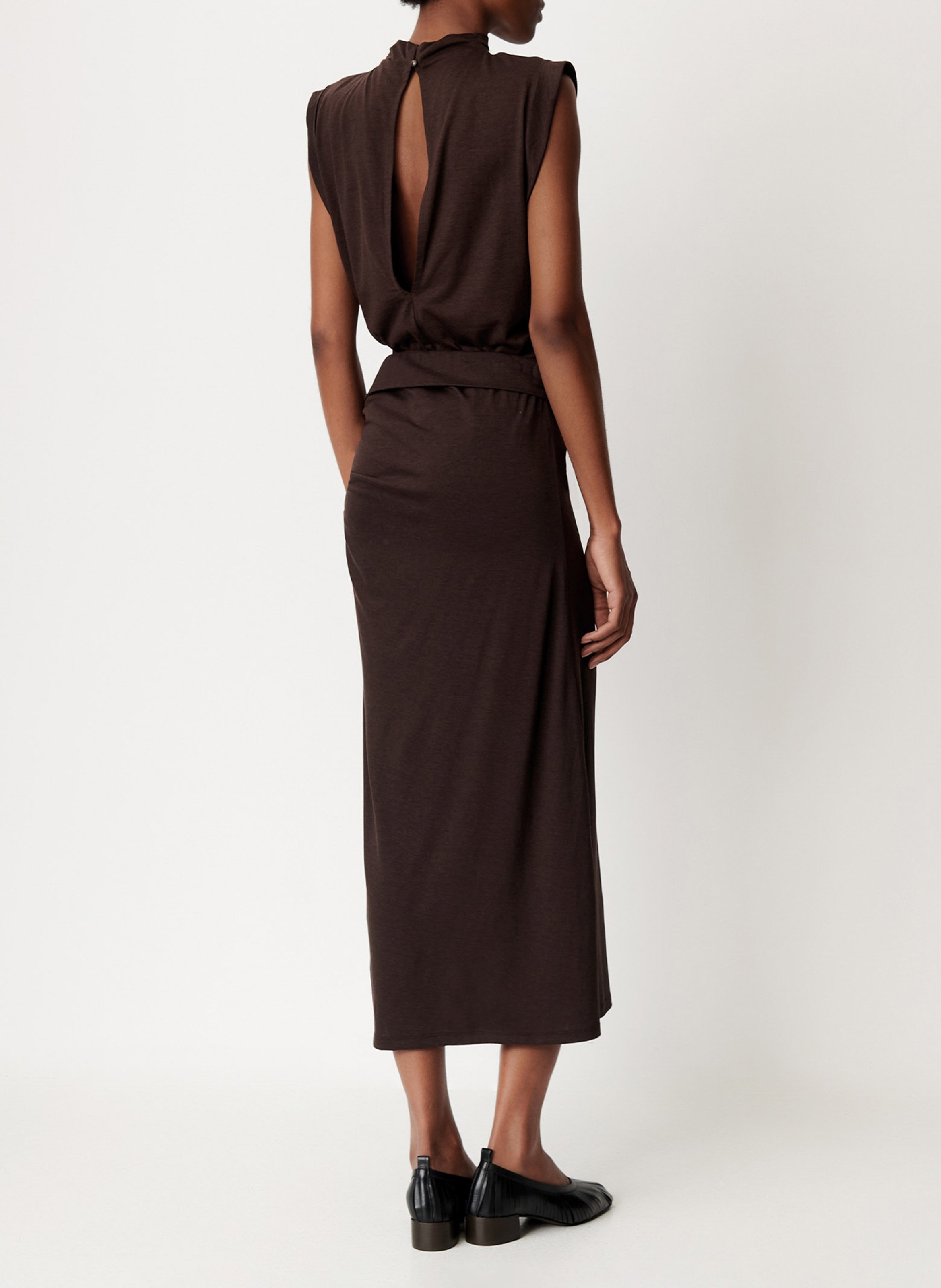 Halflange, straight-fit rok SESSUN Bruin