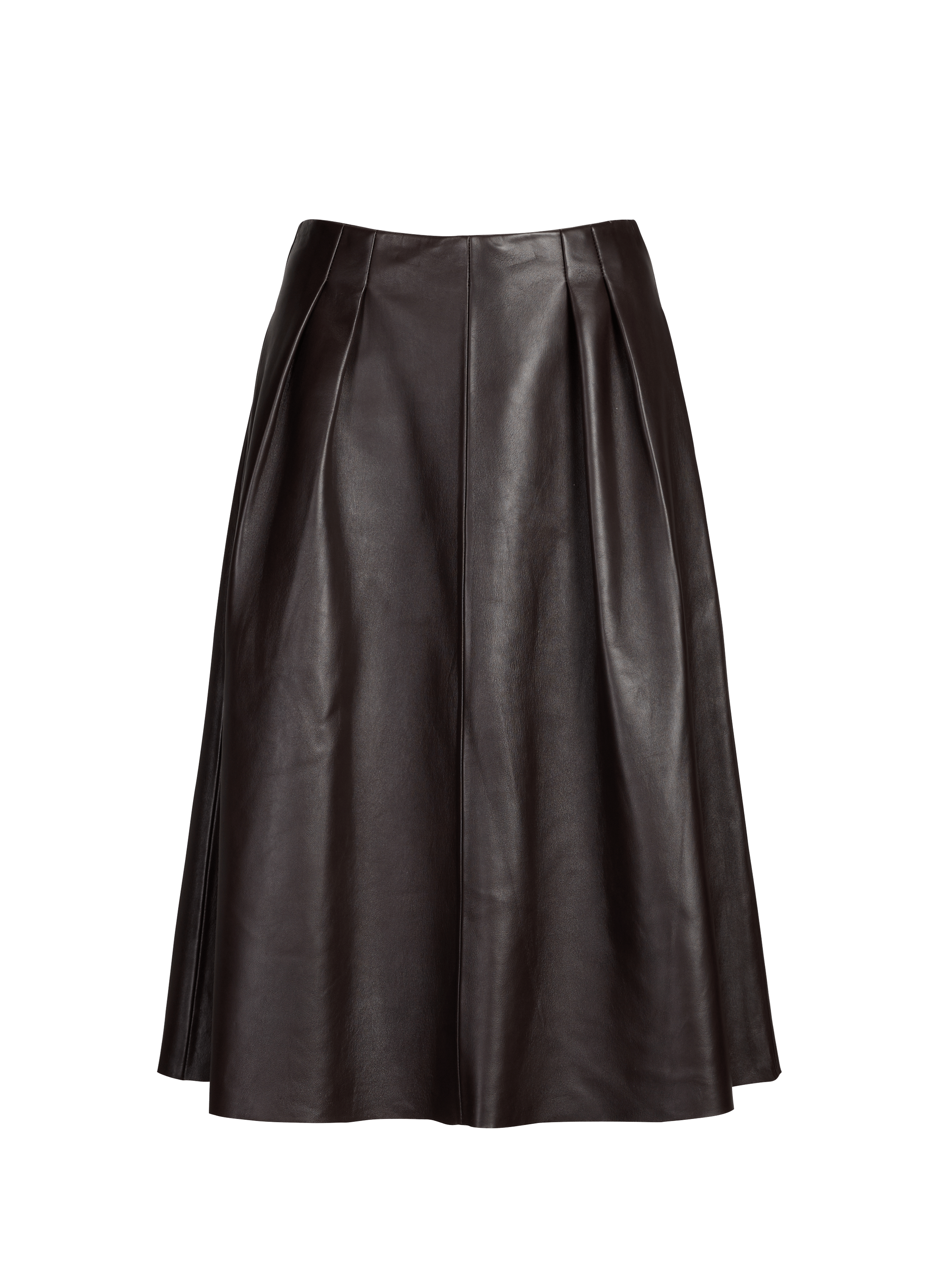 Aude leather skirt aude 70166 SAISON 1865 Brown