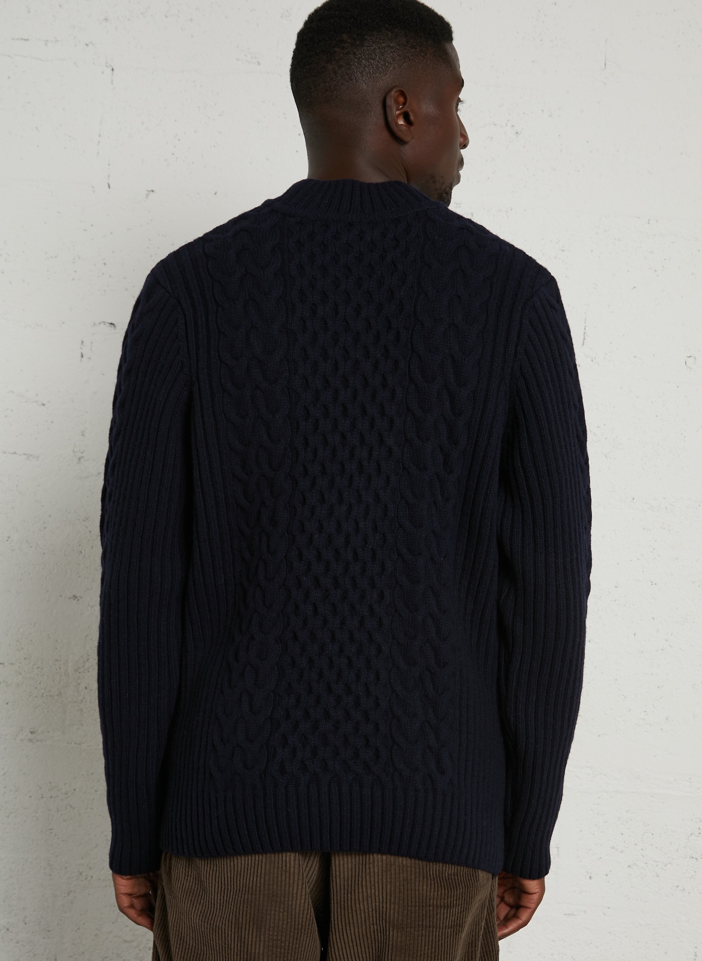 Straight wool-blend sweater ARMOR LUX Blue
