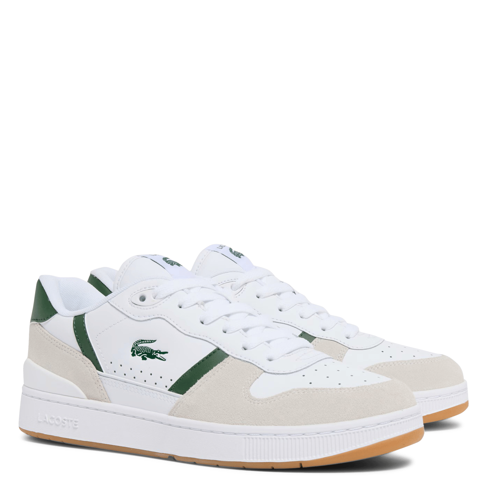 Lage, leren sneakers LACOSTE Wit