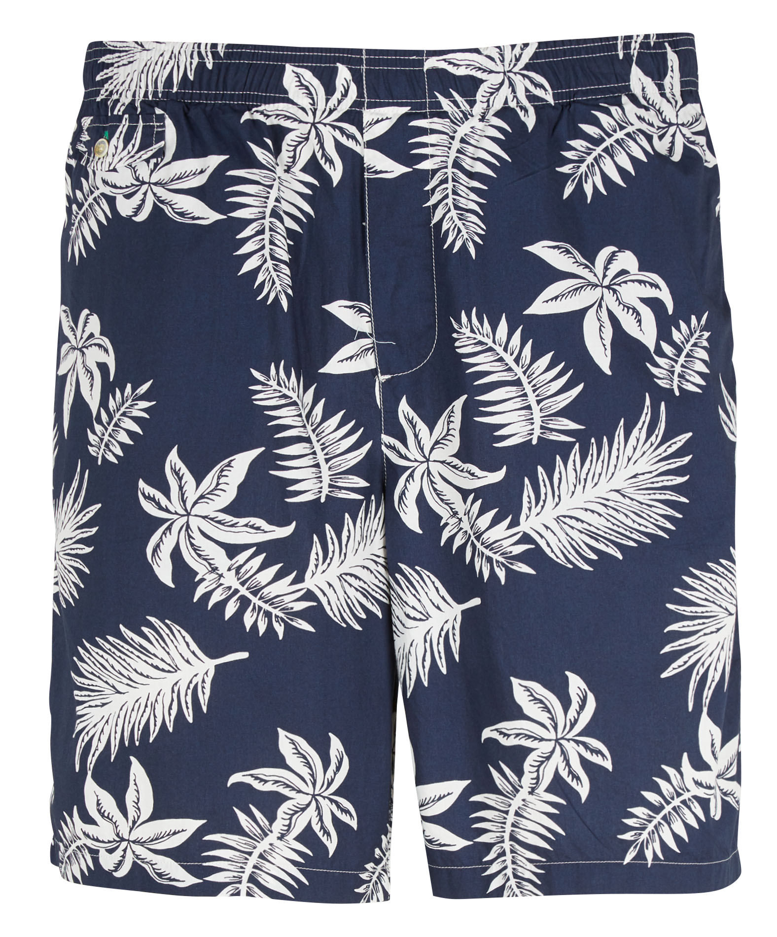 Zwemshort van biologisch katoen met exotische print SCOTCH AND SODA Blauw