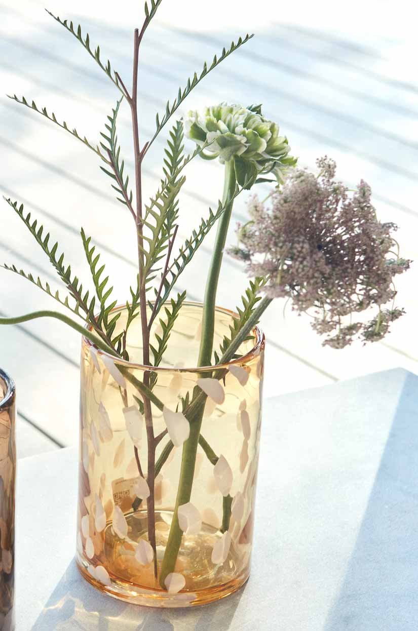 Glass vase OYOY LIVING DESIGN Orange