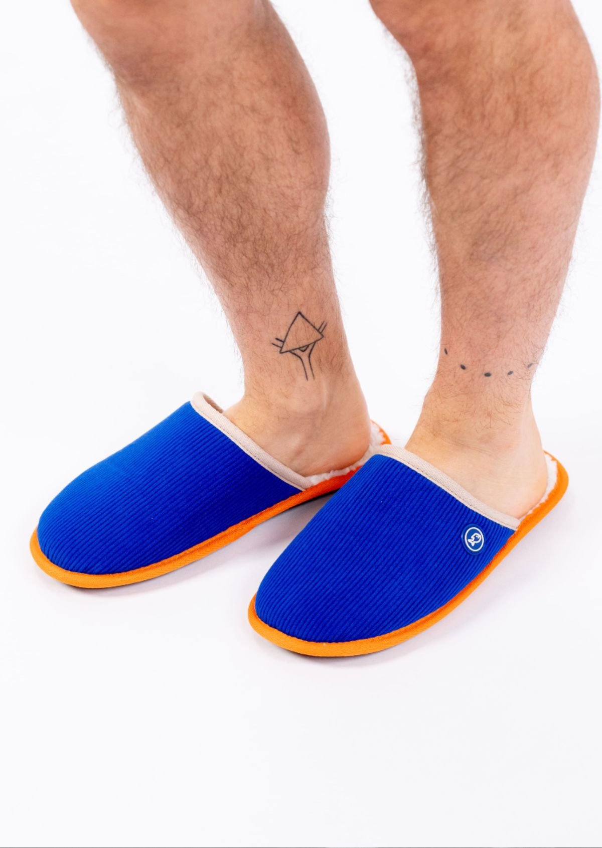 Chaussons en velours côtelé BILLYBELT Bleu