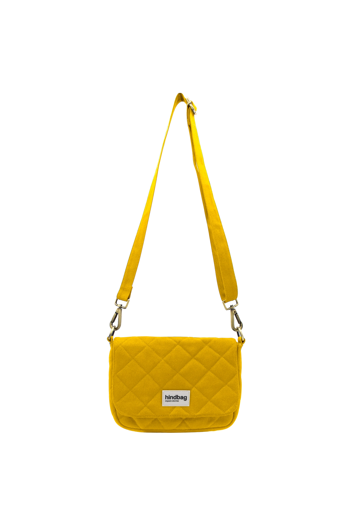 Cotton handbag HINDBAG Yellow