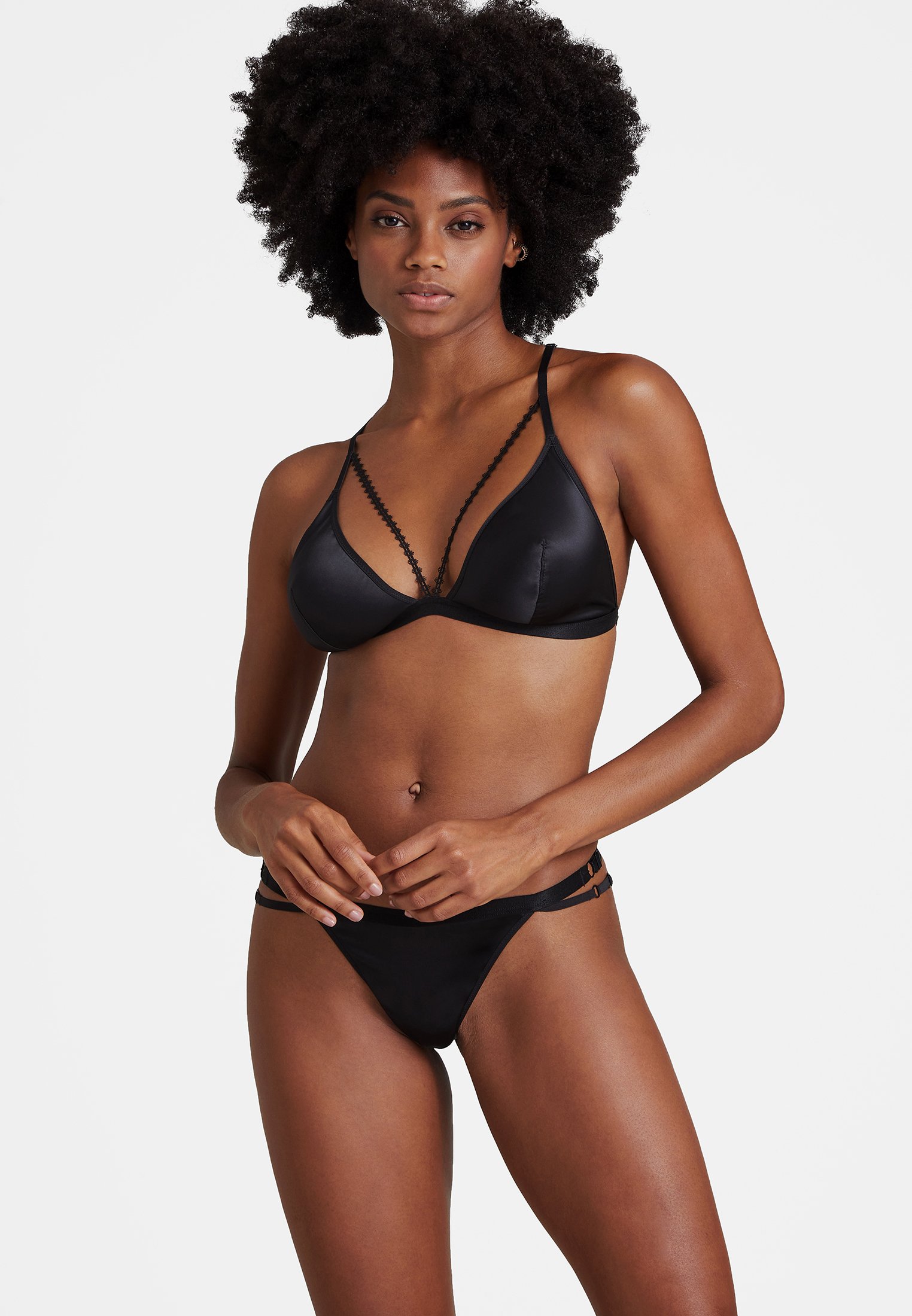 Exotic paradise non-wired triangle bra BlackAUBADE