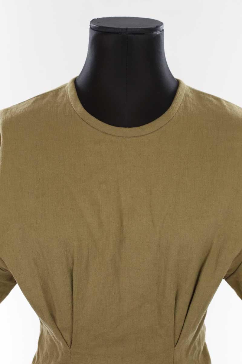Linen dress ISABEL MARANT - Seconde Main Khaki