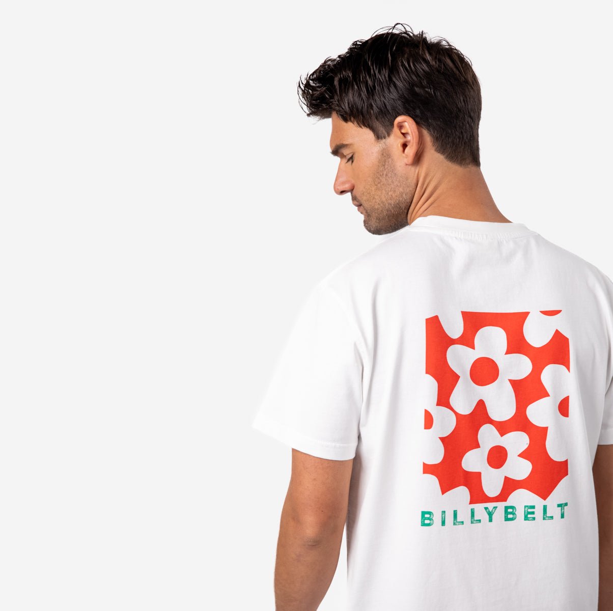 Organic cotton vintage T-shirt BILLYBELT White