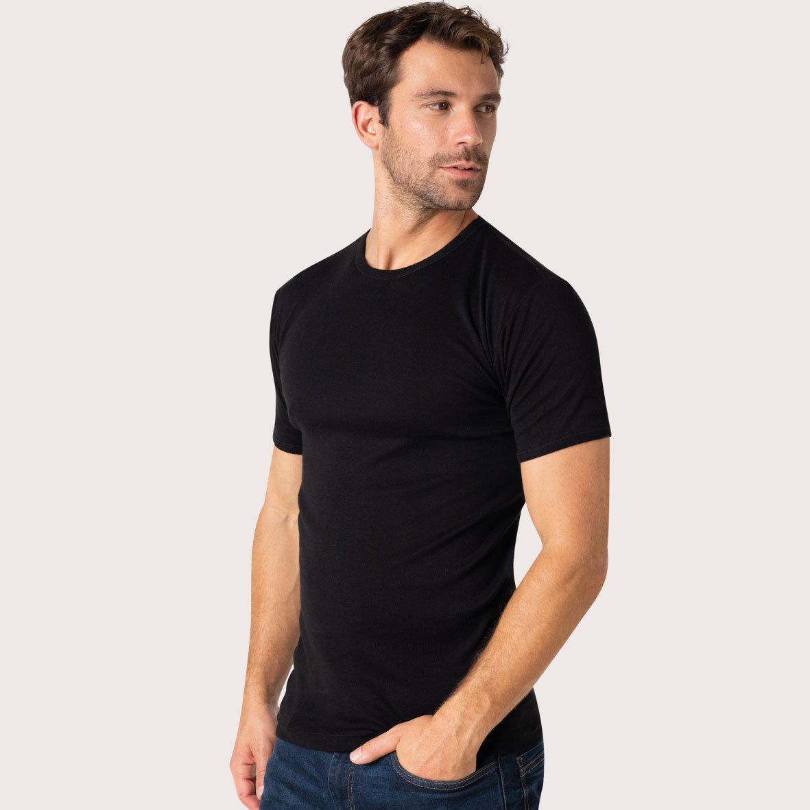 Les Classiques pack of 3 round-neck T-shirts EMINENCE Black