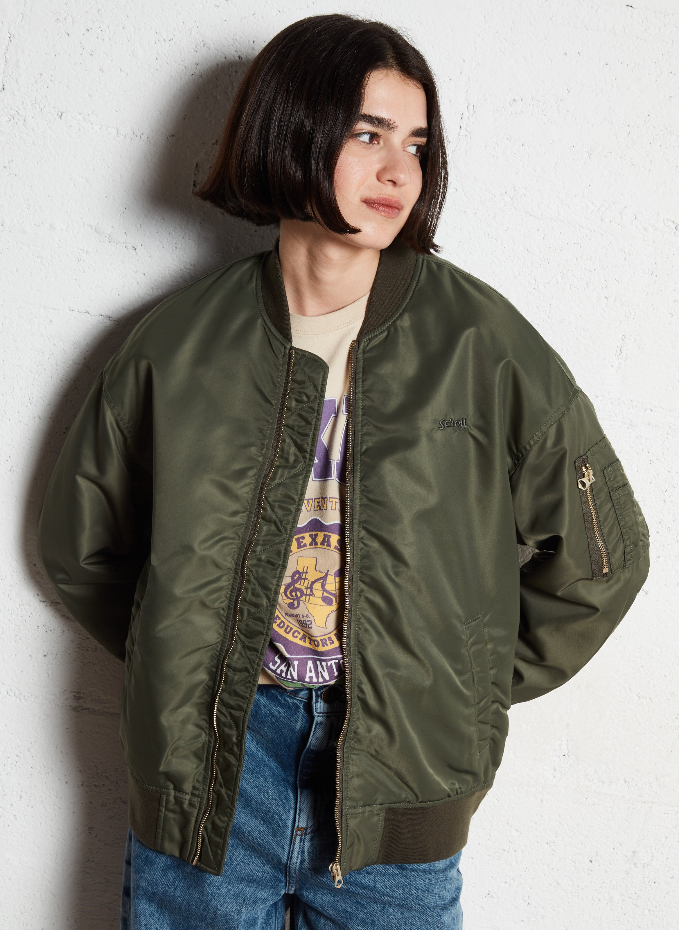 Veste col teddy  SCHOTT