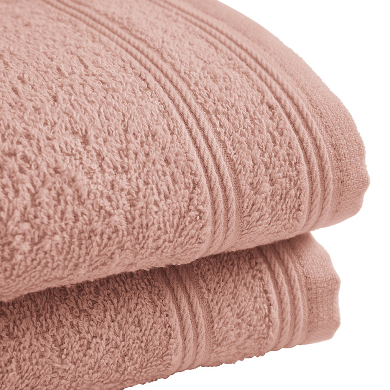 100% combed cotton hand towel COTON PUR Pink
