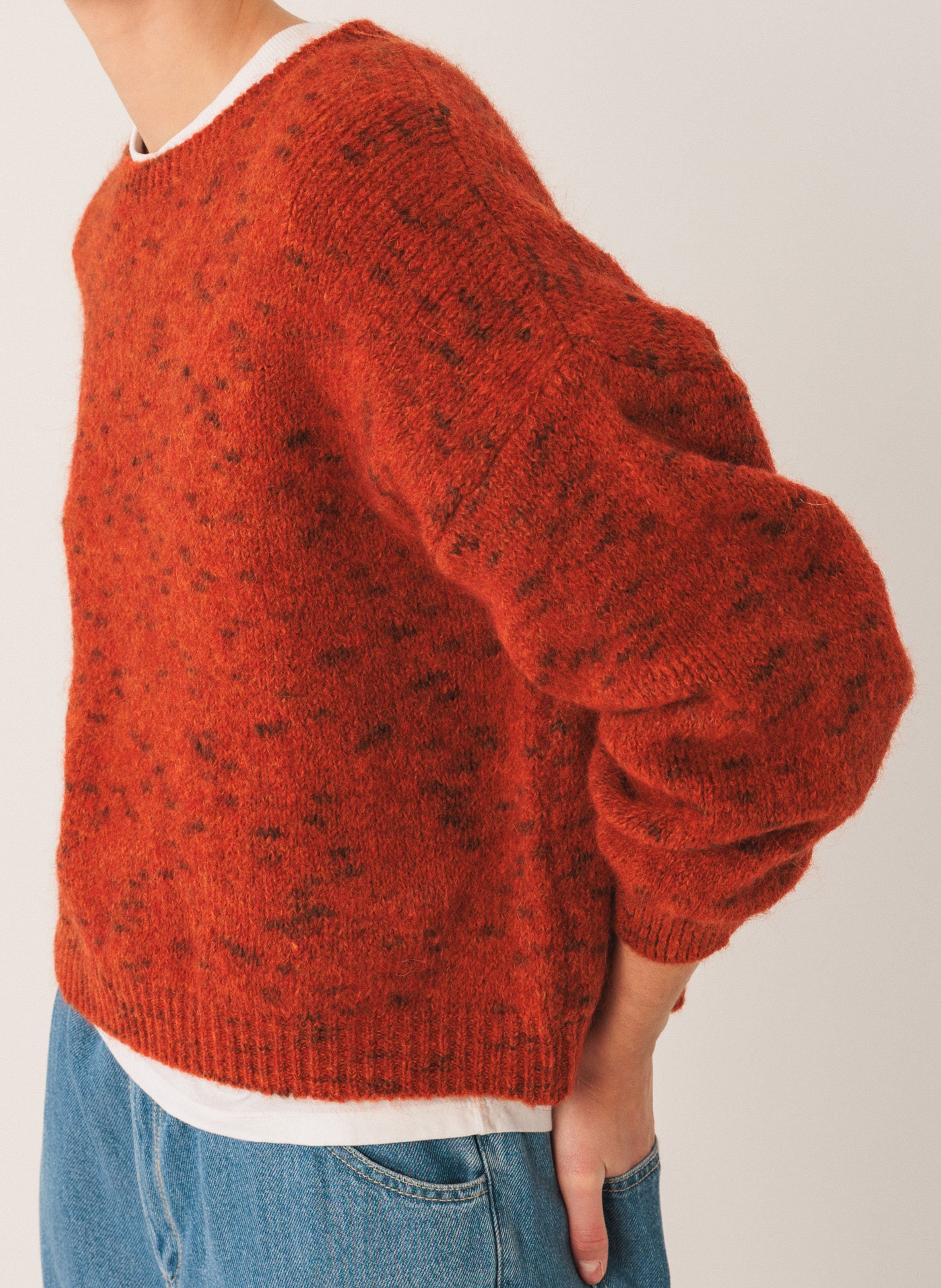 Pull col rond  INDI & COLD Orange