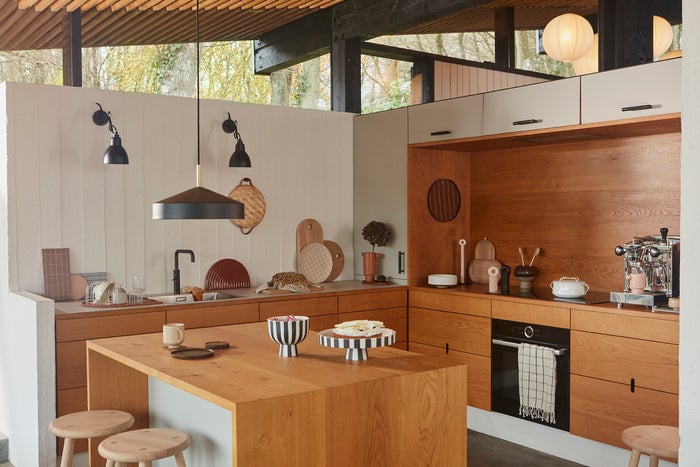 Steel coaster OYOY LIVING DESIGN Brown