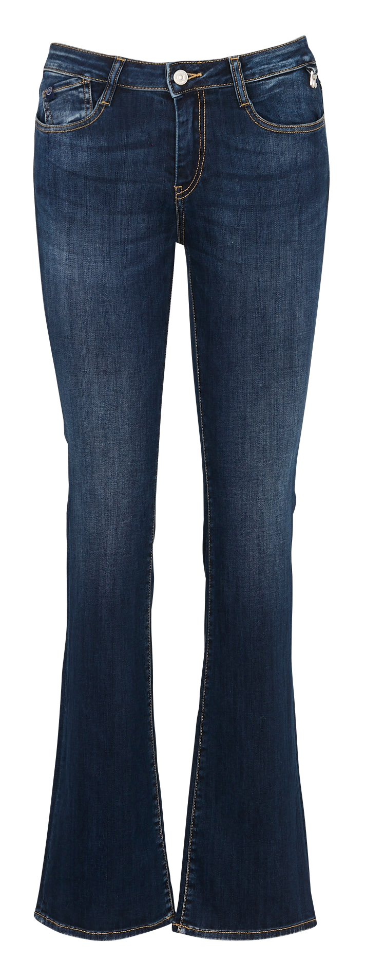 Cotton-blend bootcut jeans LE TEMPS DES CERISES Blue