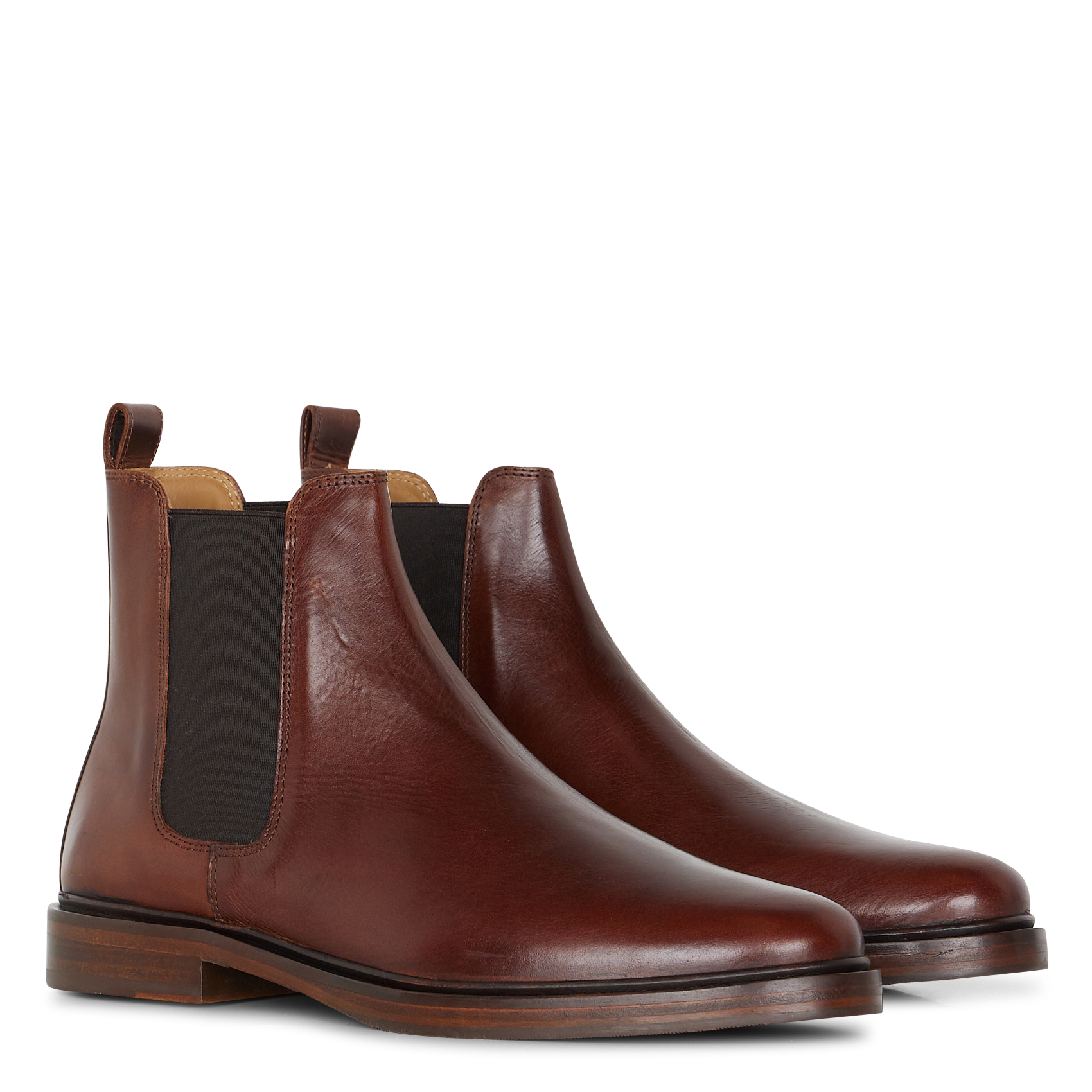 Boots en cuir lisse  BOBBIES Marron