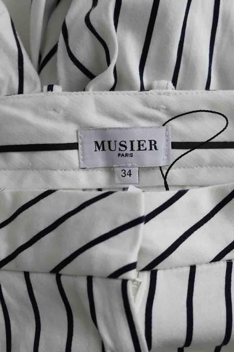 Slim-fit cotton cargo pants MUSIER - Seconde Main White