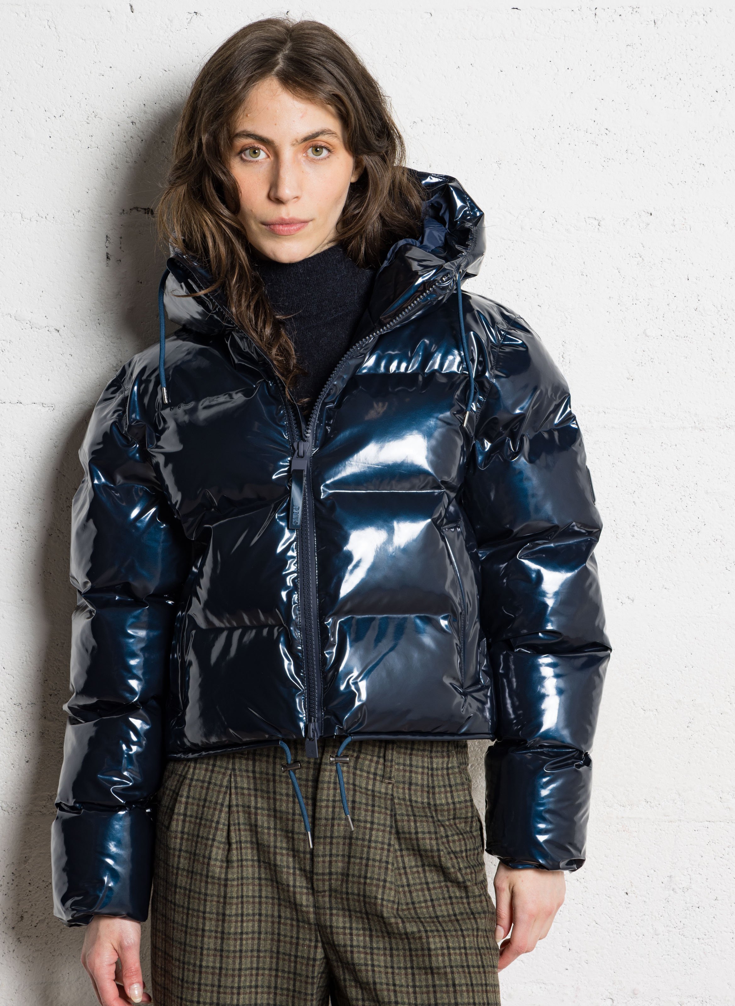 Brookvale Hoody padded jacket RAINS Blue